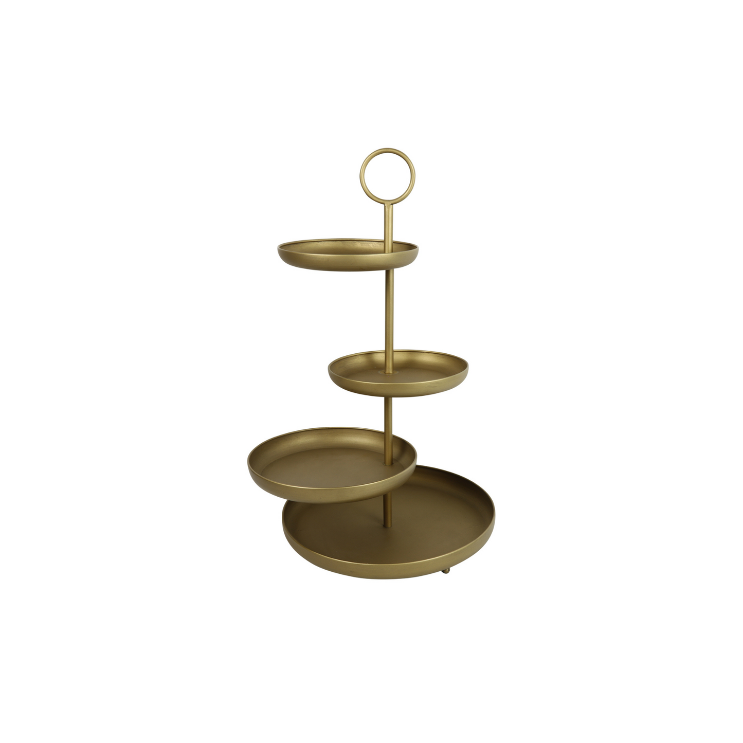 ROUND TIERED STAND FABIEN GOLD
