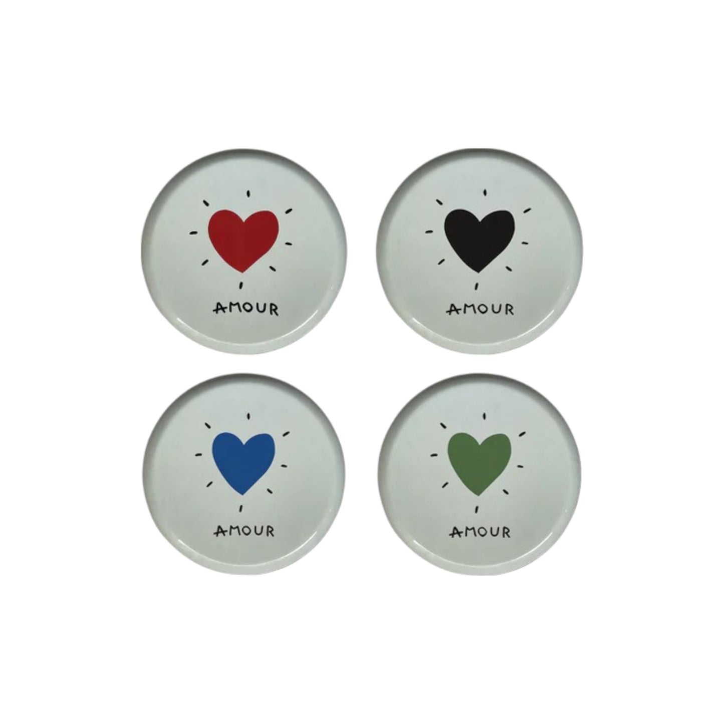 ROUND TRAY HEART
