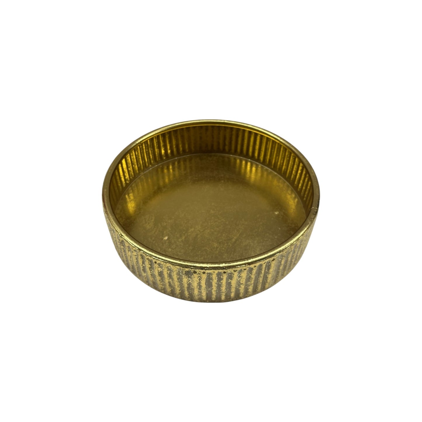 ROUND TRAY METAL GOLD