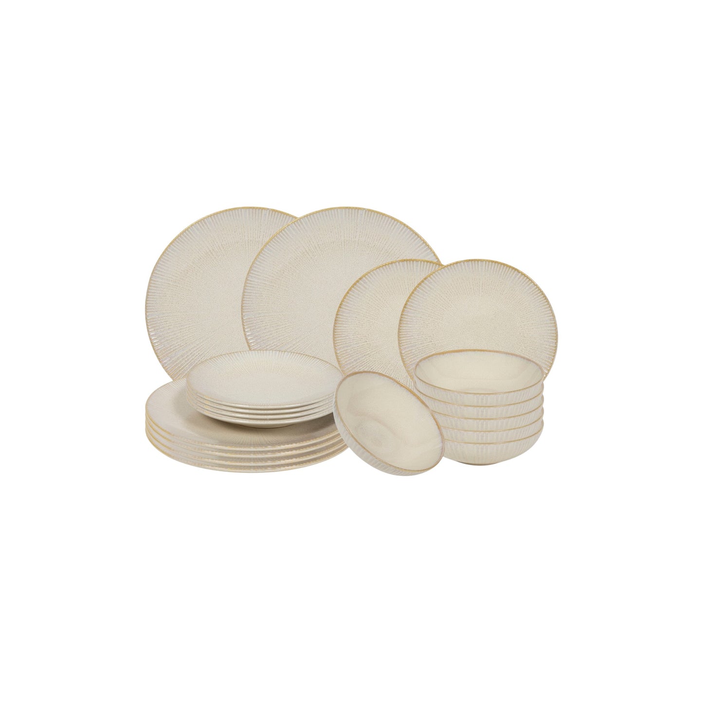 S18 DINNER SET PASTEL BEIGE