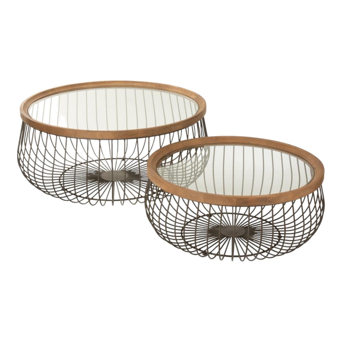 S2 COFFEE TABLE ROUND METAL BLACK