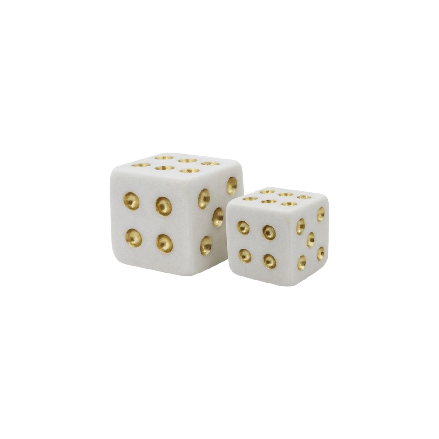 S2 DICE RESIN MARBLE WITH GOLD