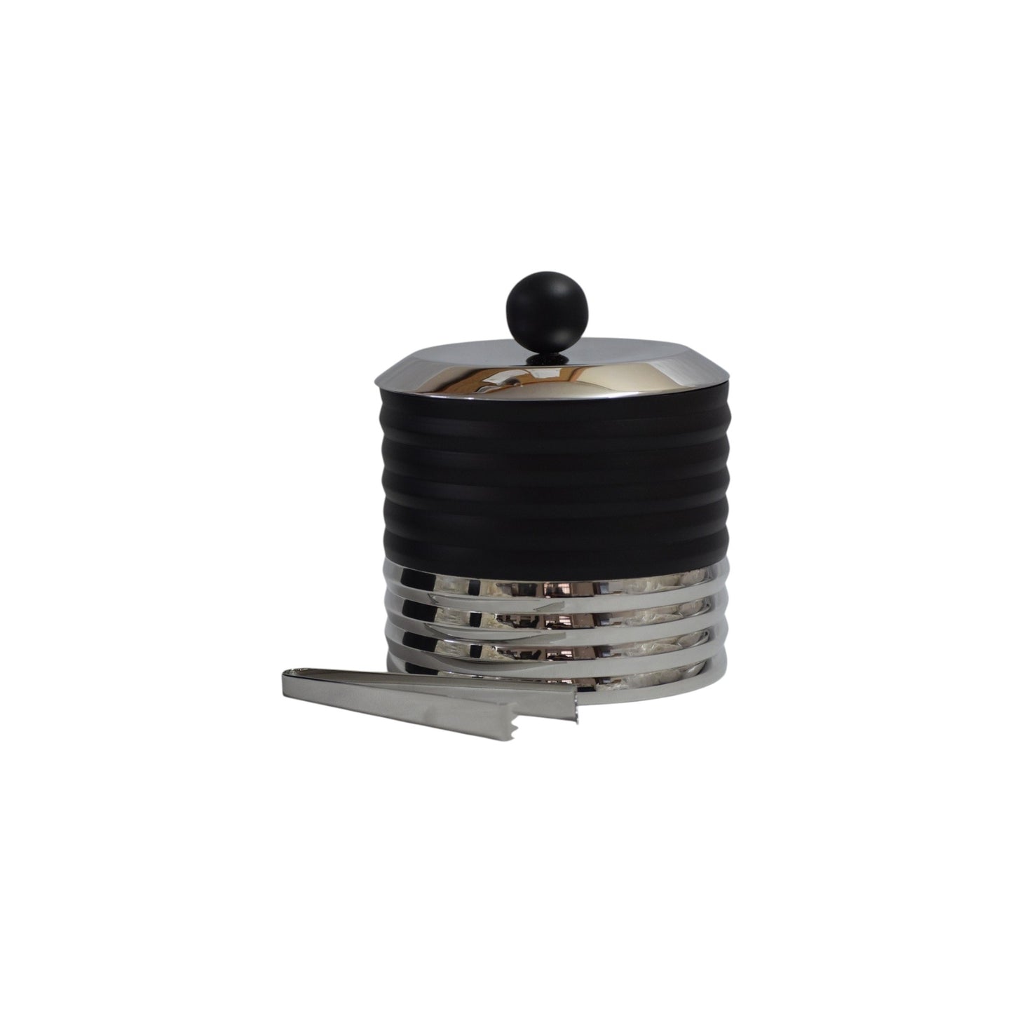 S2 ICE BUCKET WITH TONG BLACK NICKEL LE MANS