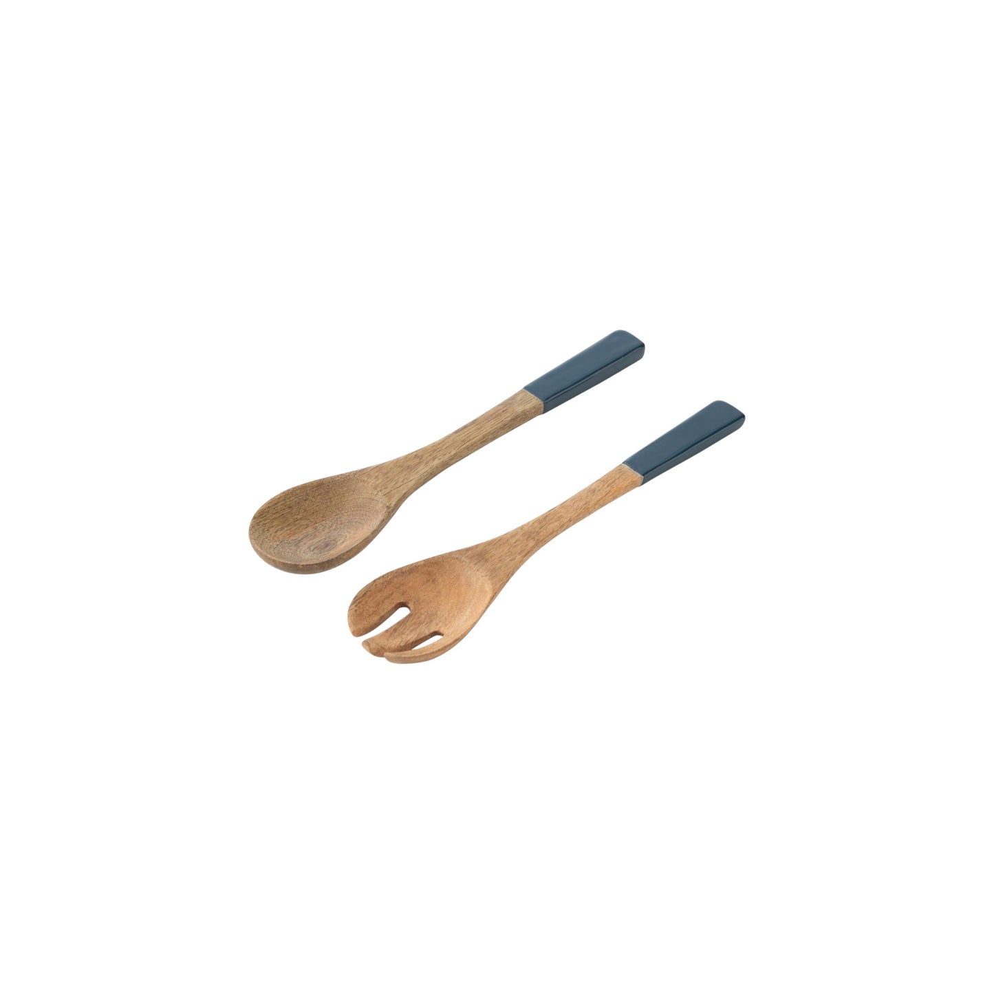 S2 SALAD SERVER MANGO WOOD BLUE