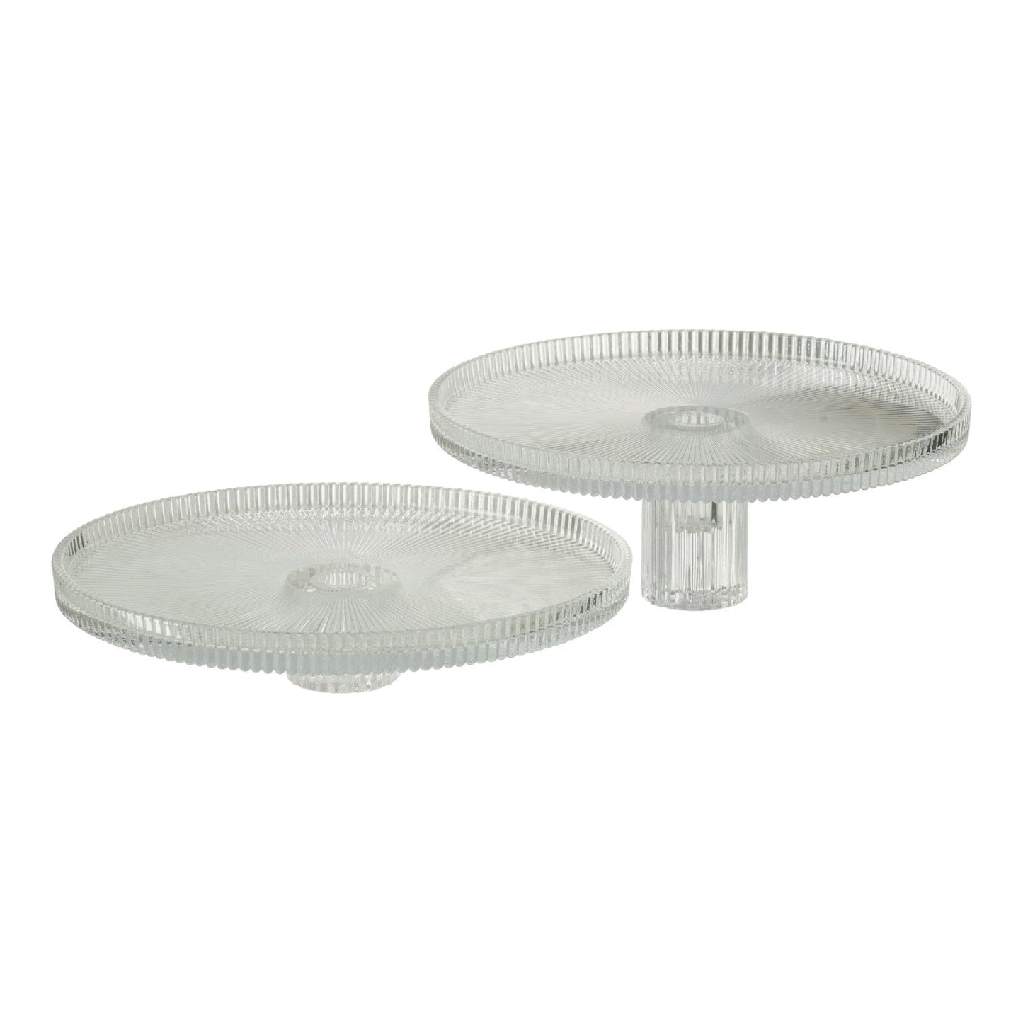 S2 PIE HOLDER MARE CUT GLASS TRANSPARENT