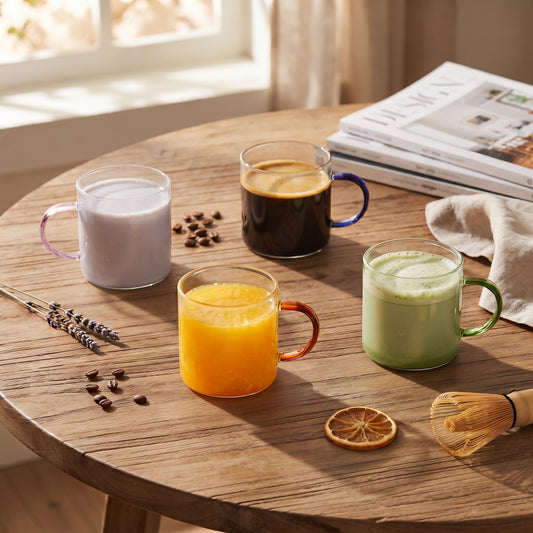 S4 MUGS GLASS LUMA 30 CL