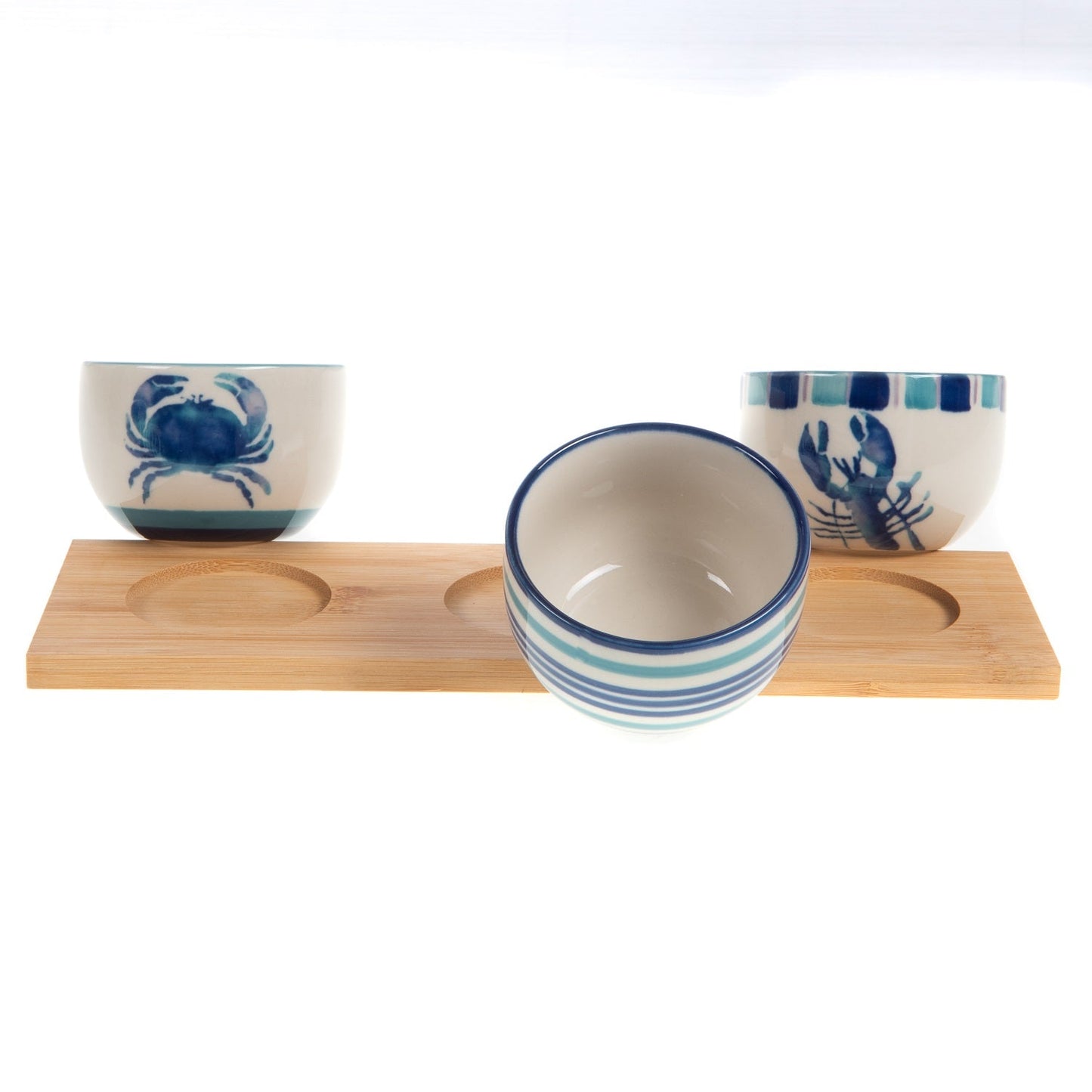 S4 SERVING MARINA BOWLS WITH TRAY