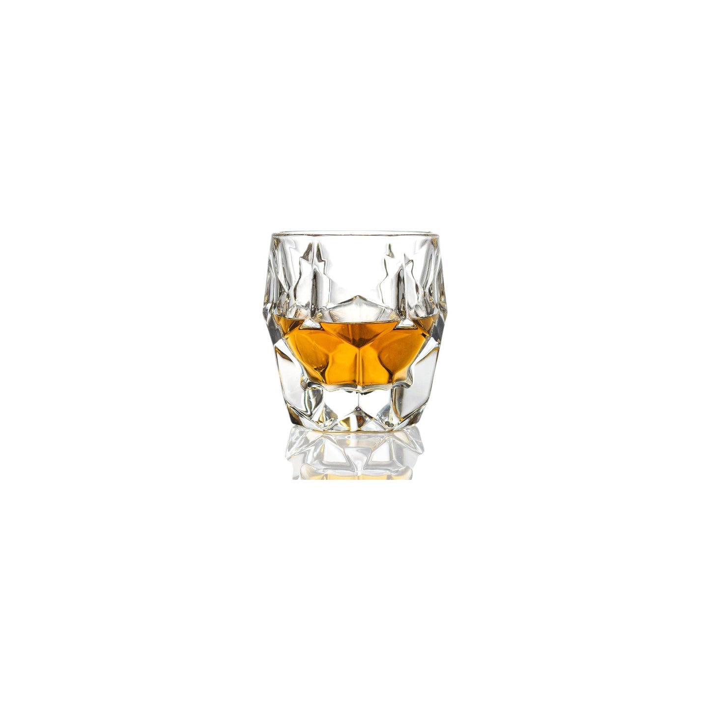 S5 CARAFE WITH 4 GLASSES OF WHISKEY