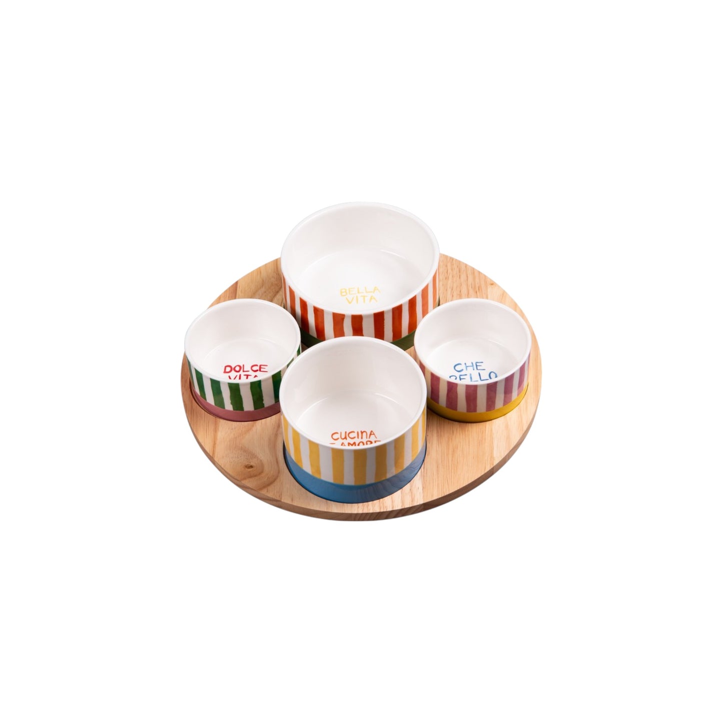 S5 SERVING BOWLS DOLCE VITA WITH TRAY