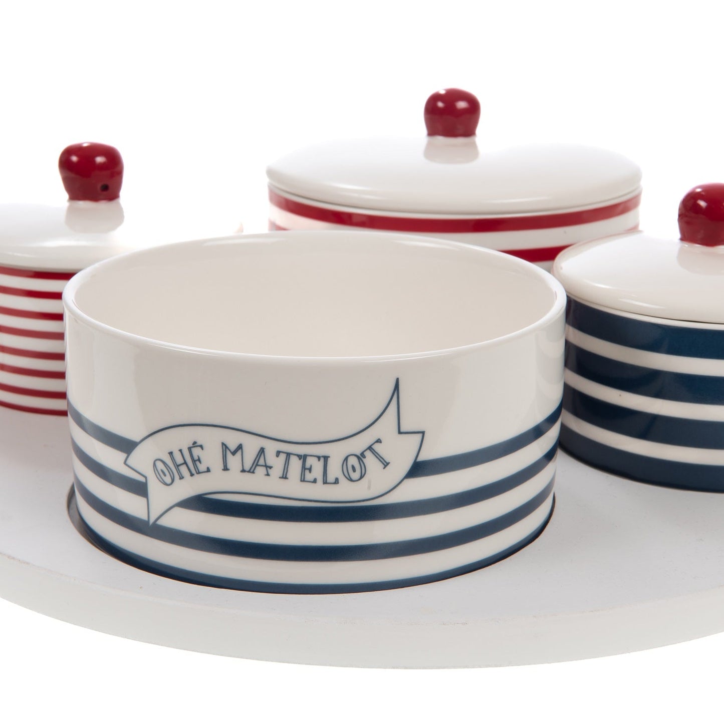 S5 SERVING SAILOR BOWLS WITH TRAY
