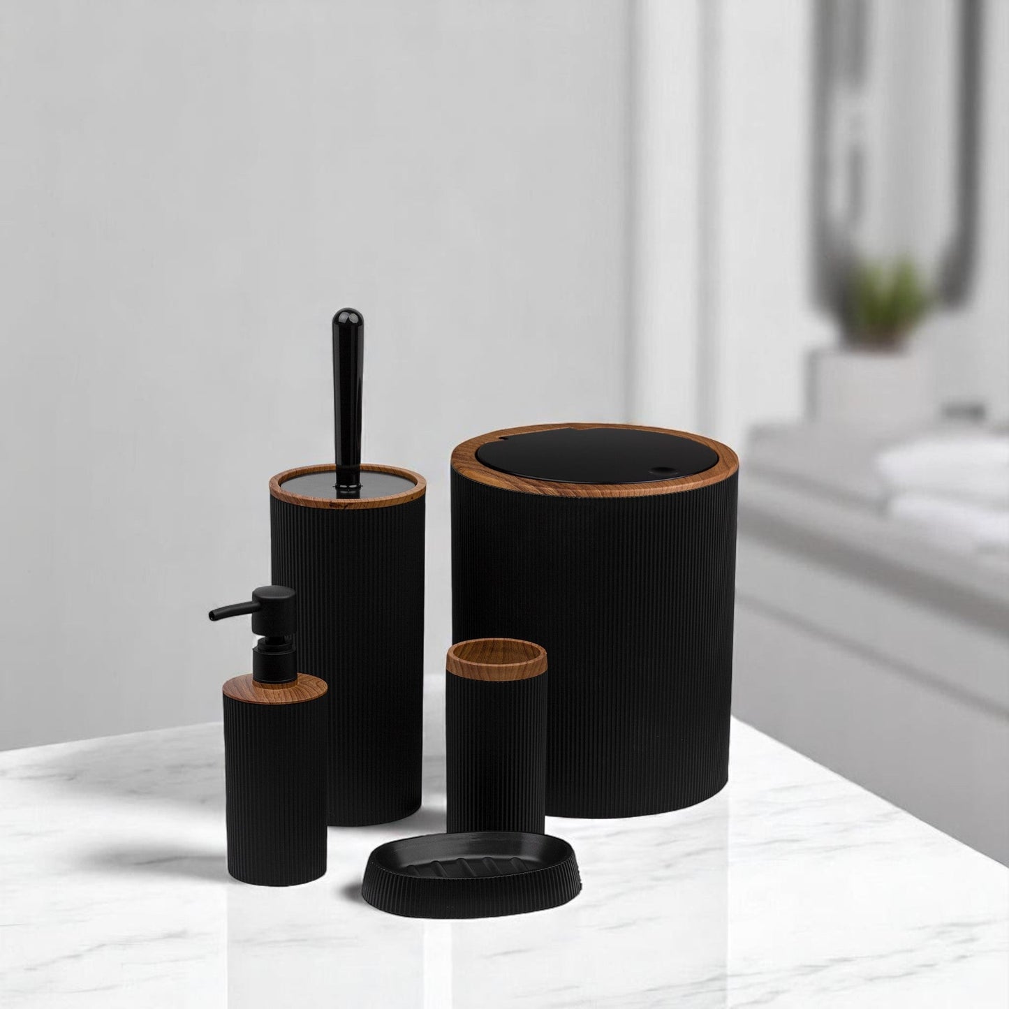 S5 SORA ROUND BATHROOM WOOD