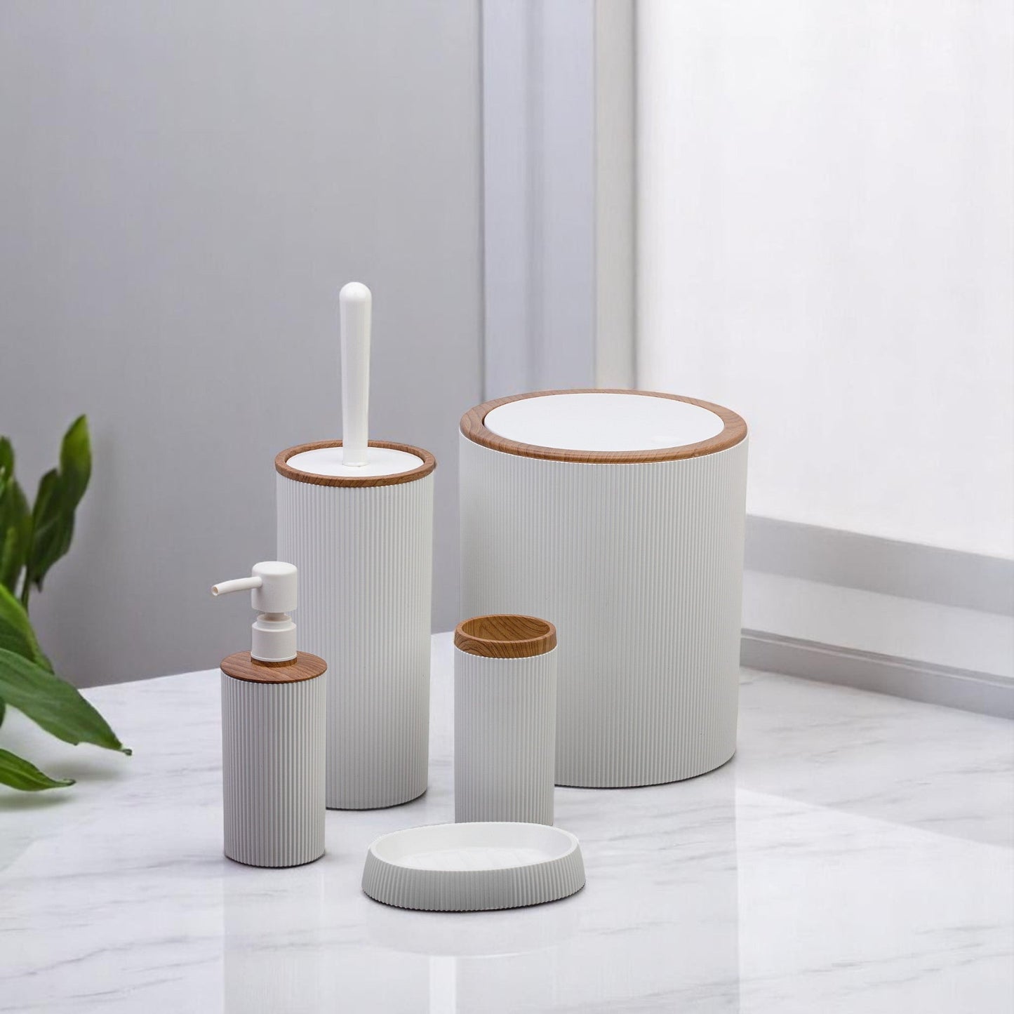 S5 SORA ROUND BATHROOM WOOD