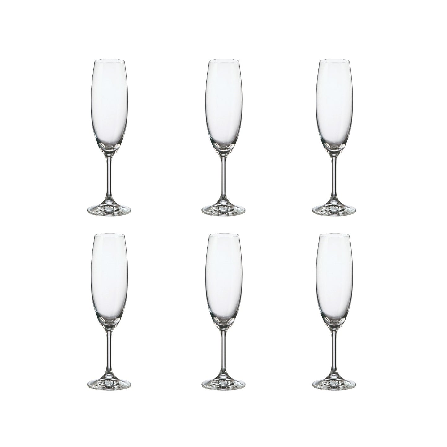 S6 CHAMPAGNE 220 ML BOHEMIA CRISTALLIN