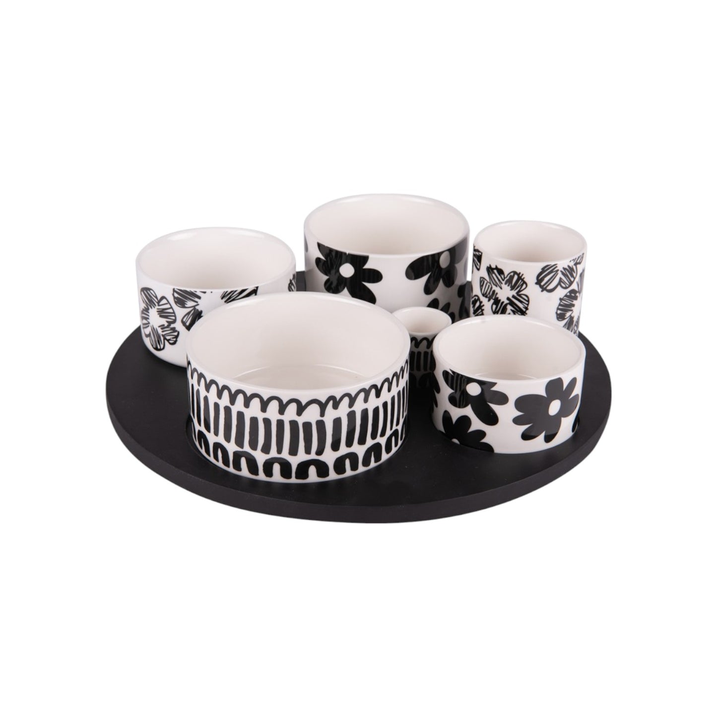 S6 SERVING BOWLS KIMANI WITH TRAY