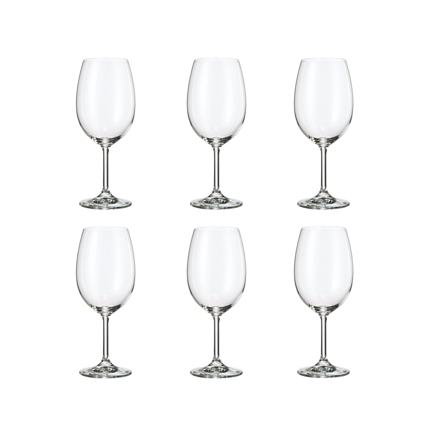 S6 RED WINE 450 ML BOHEMIA CRISTALLIN