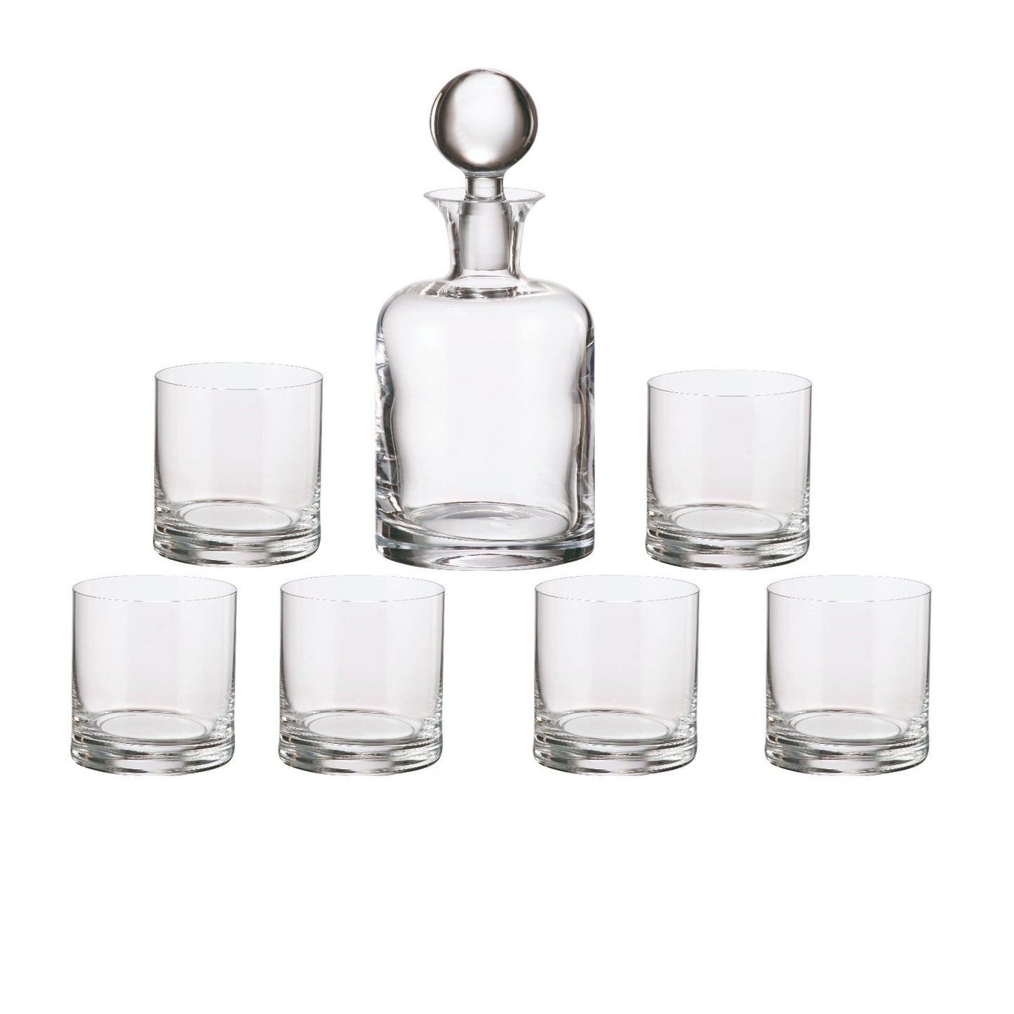 S7 BOHEMIA WHISKY BOTTLE 800 ML TUMBLER 410 ML X 6