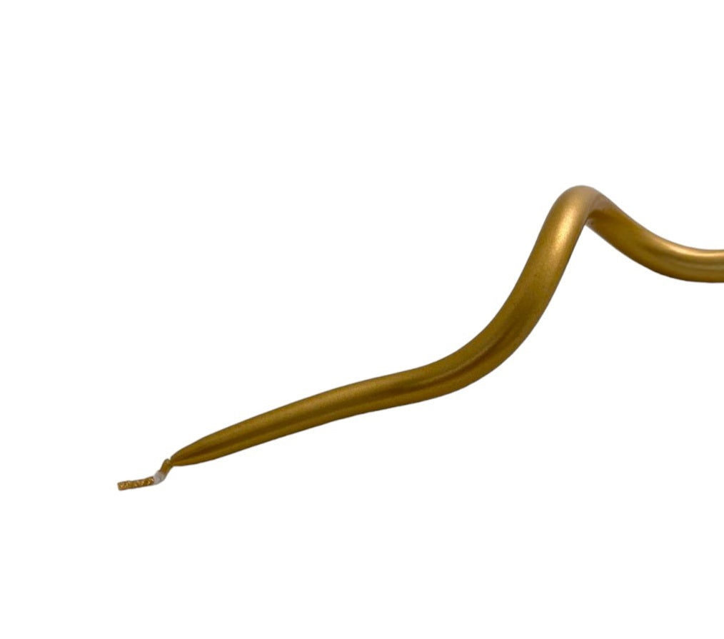 S10 SERPENTINA METALLIC GOLD CANDLE