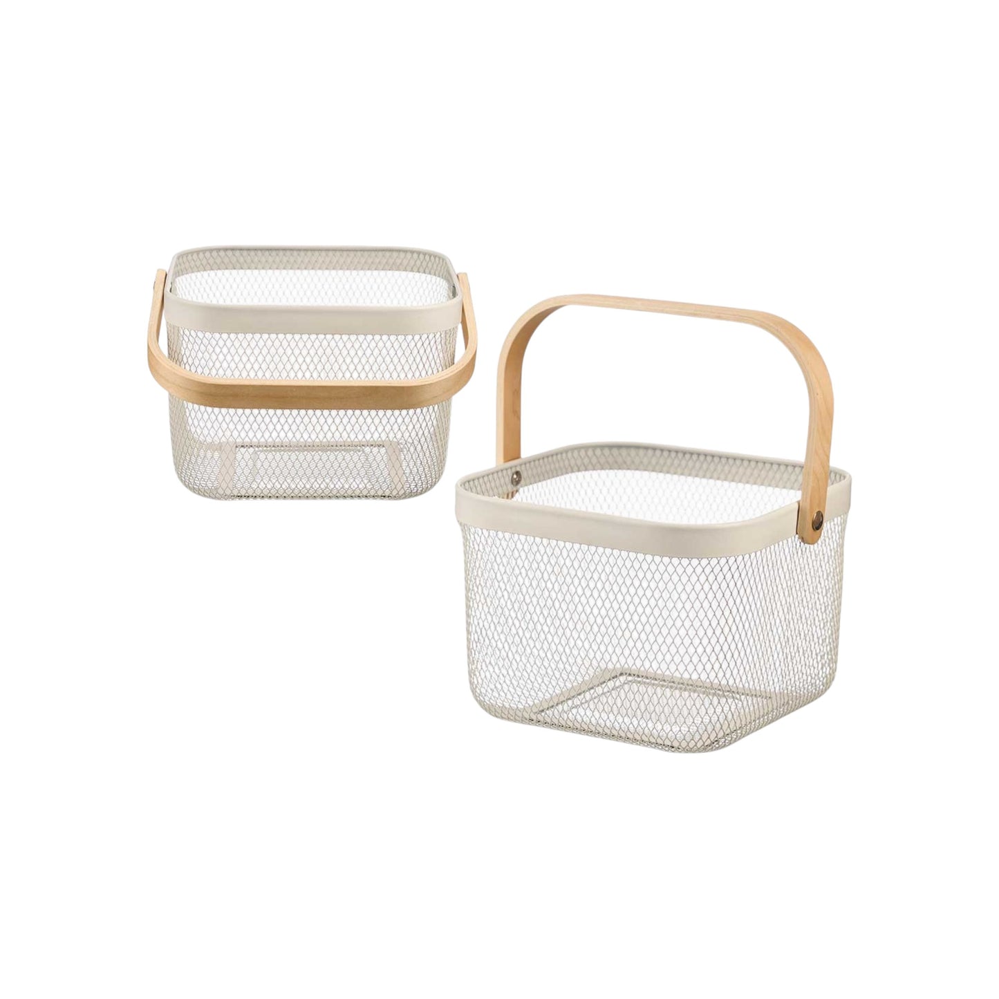 SQUARE BASKET WITH HANDLE