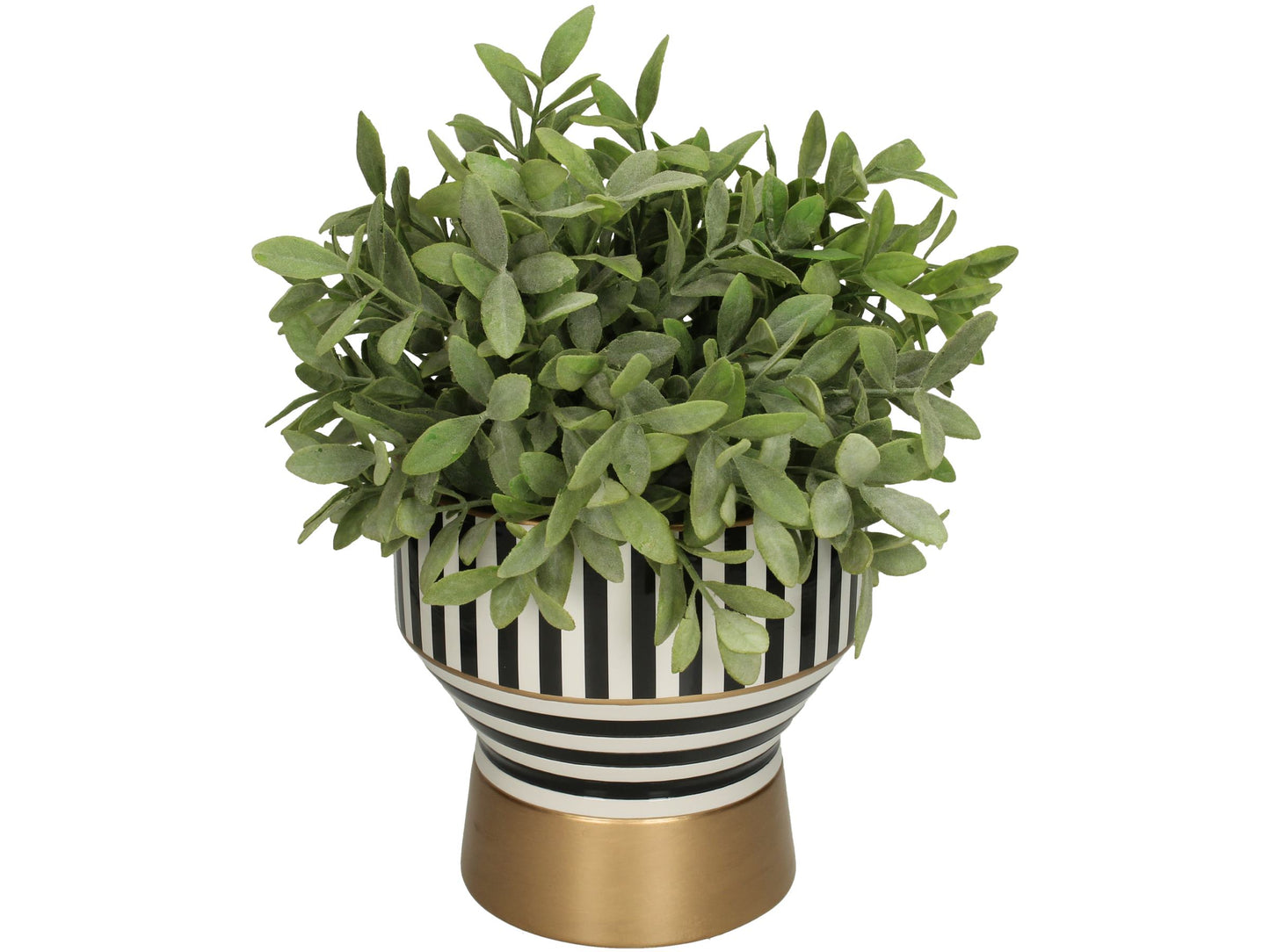 STRIPE PLANTER BLACK AND WHITE