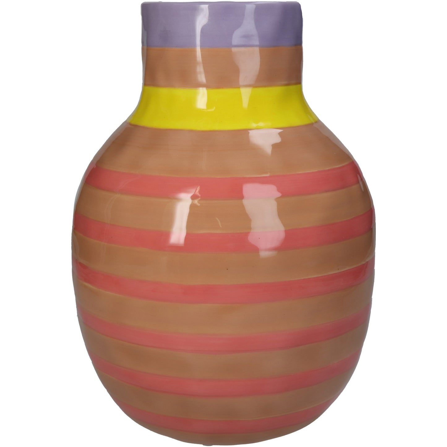 STRIPE VASE PINK