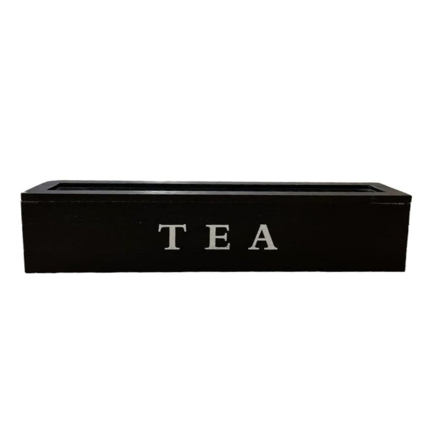 TEA BOX WOOD WITH 6 COMPARTMENTS