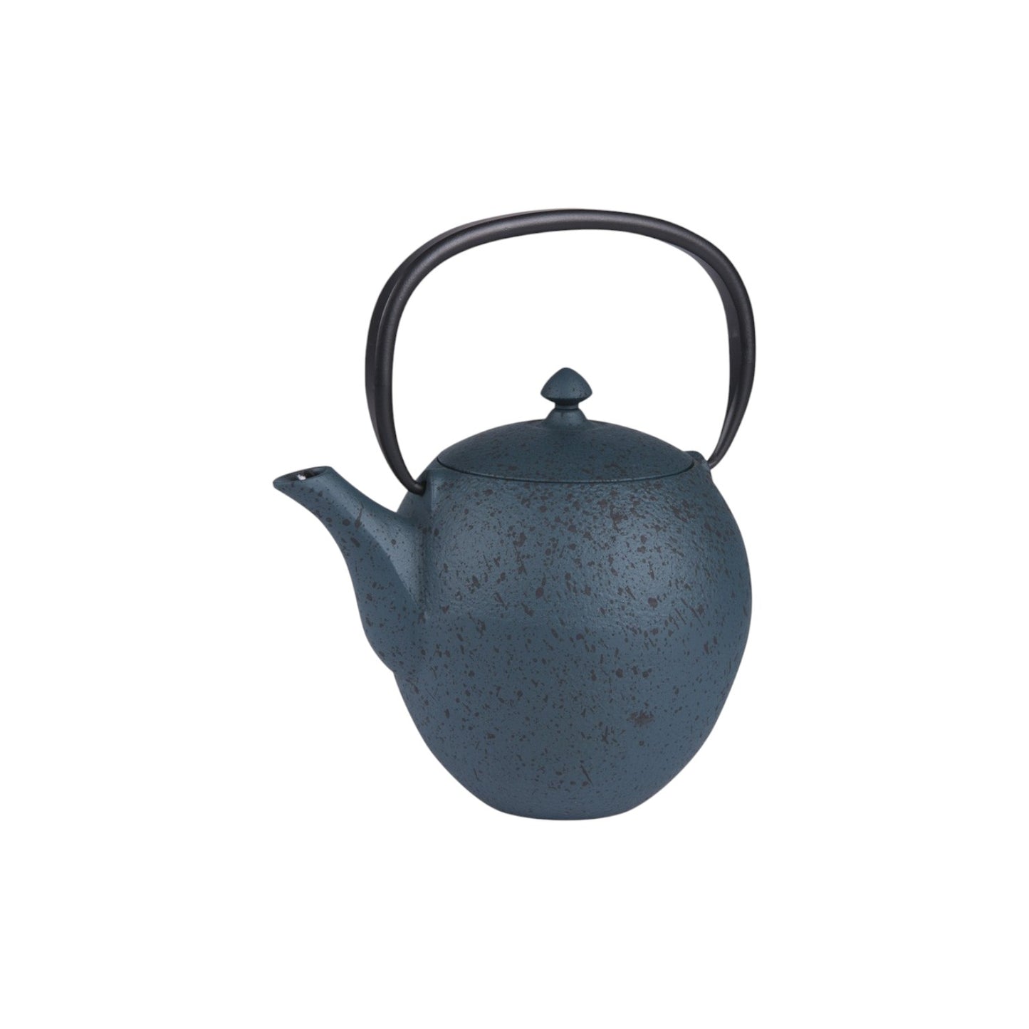 TEA POT CAST IRON BLUE
