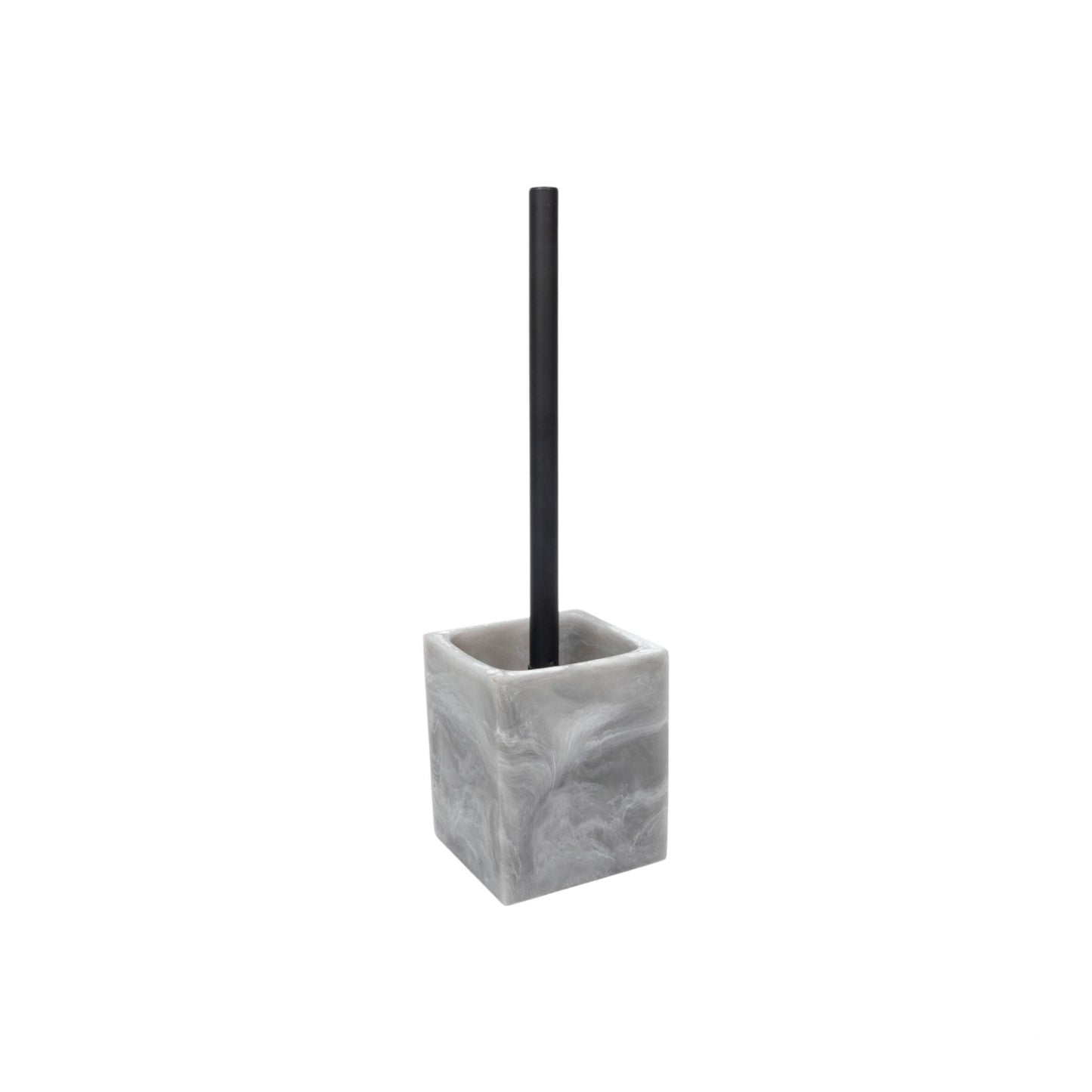 TOILET BRUSH FROSTED MARBLE GREY