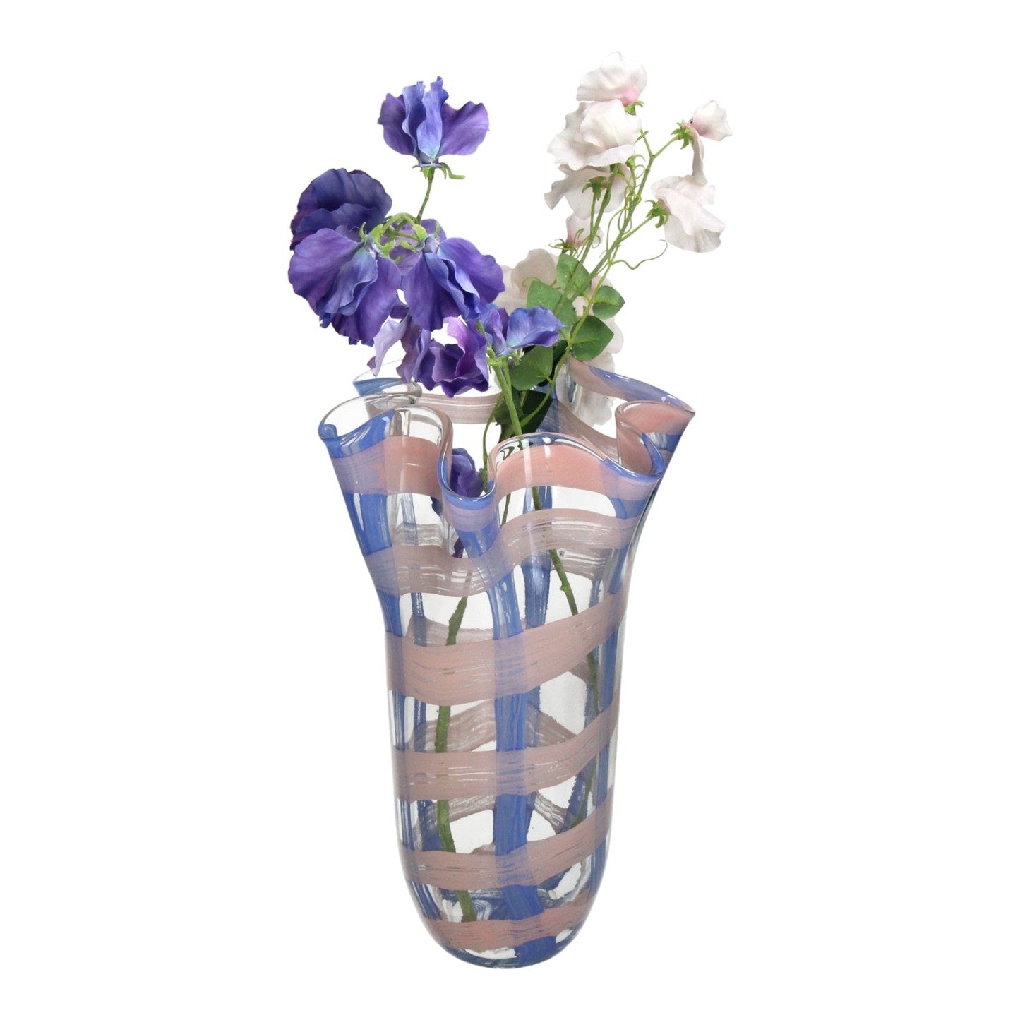 TRANSPARENT BLUE VASE GLASS