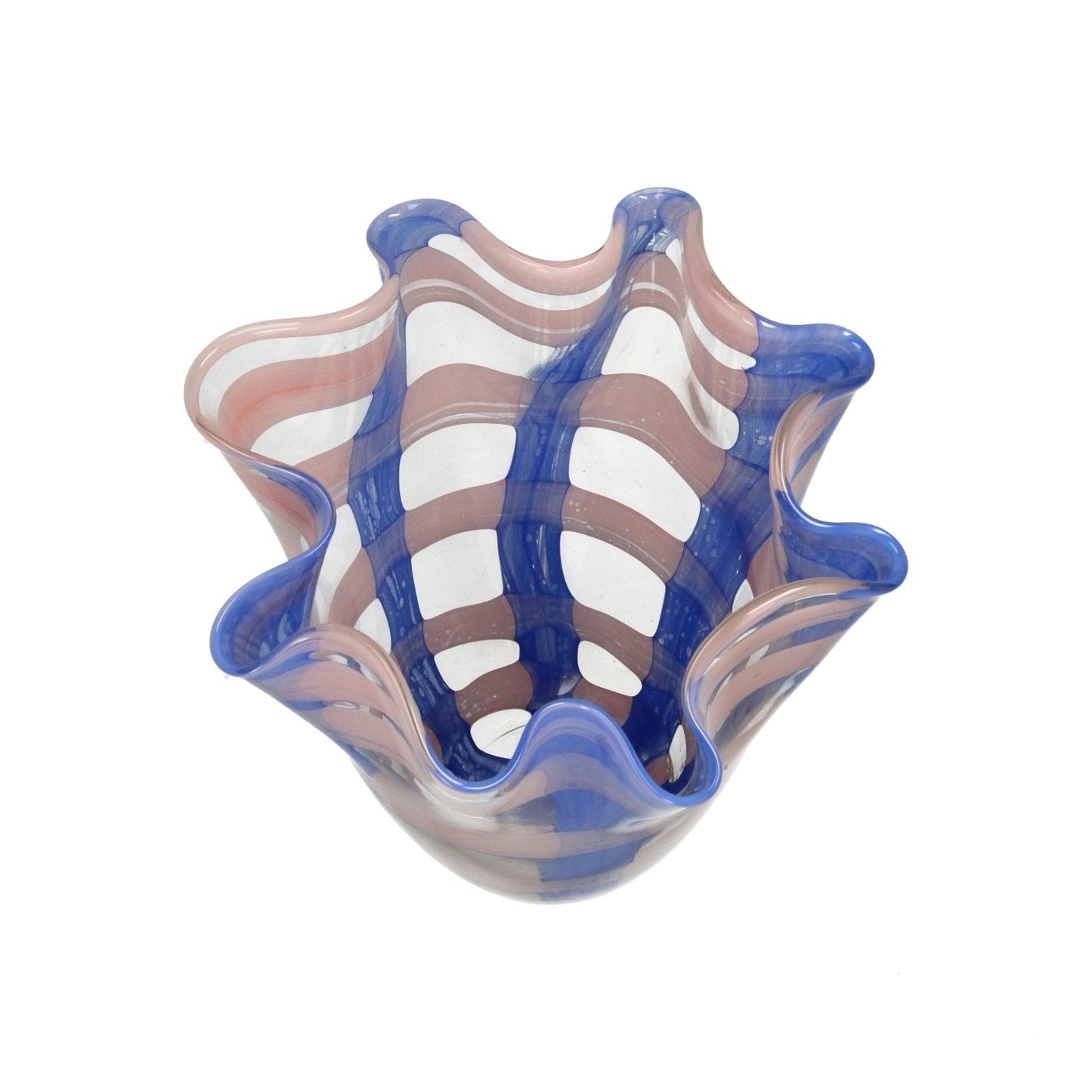 TRANSPARENT BLUE VASE GLASS