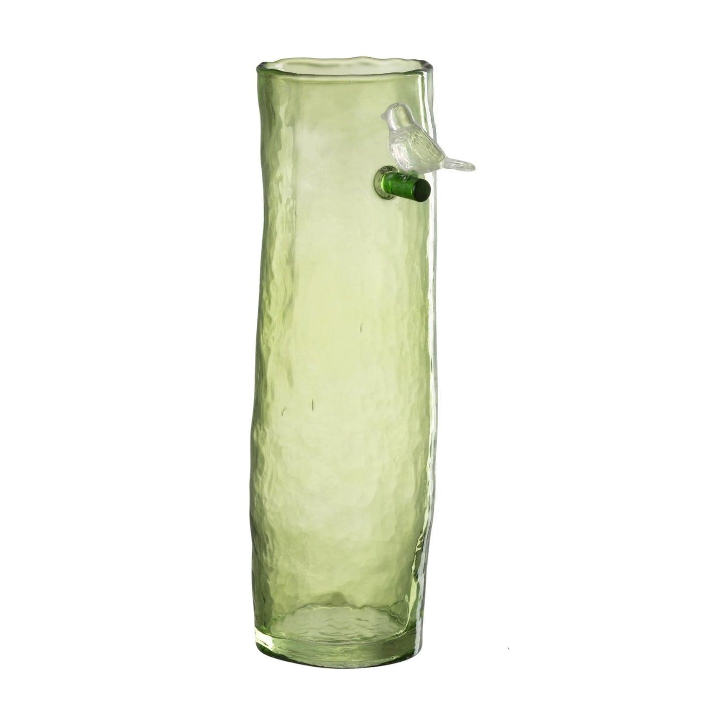 VASE LONG BIRD GLASS