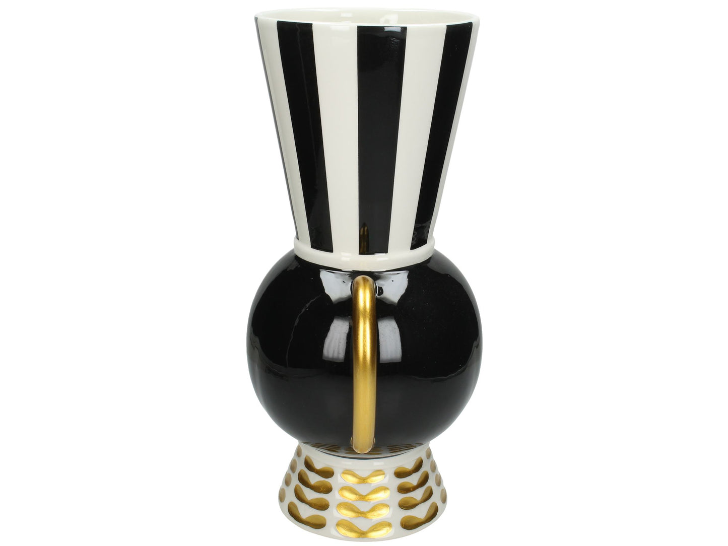 VASE STRIPES BLACK AND WHITE