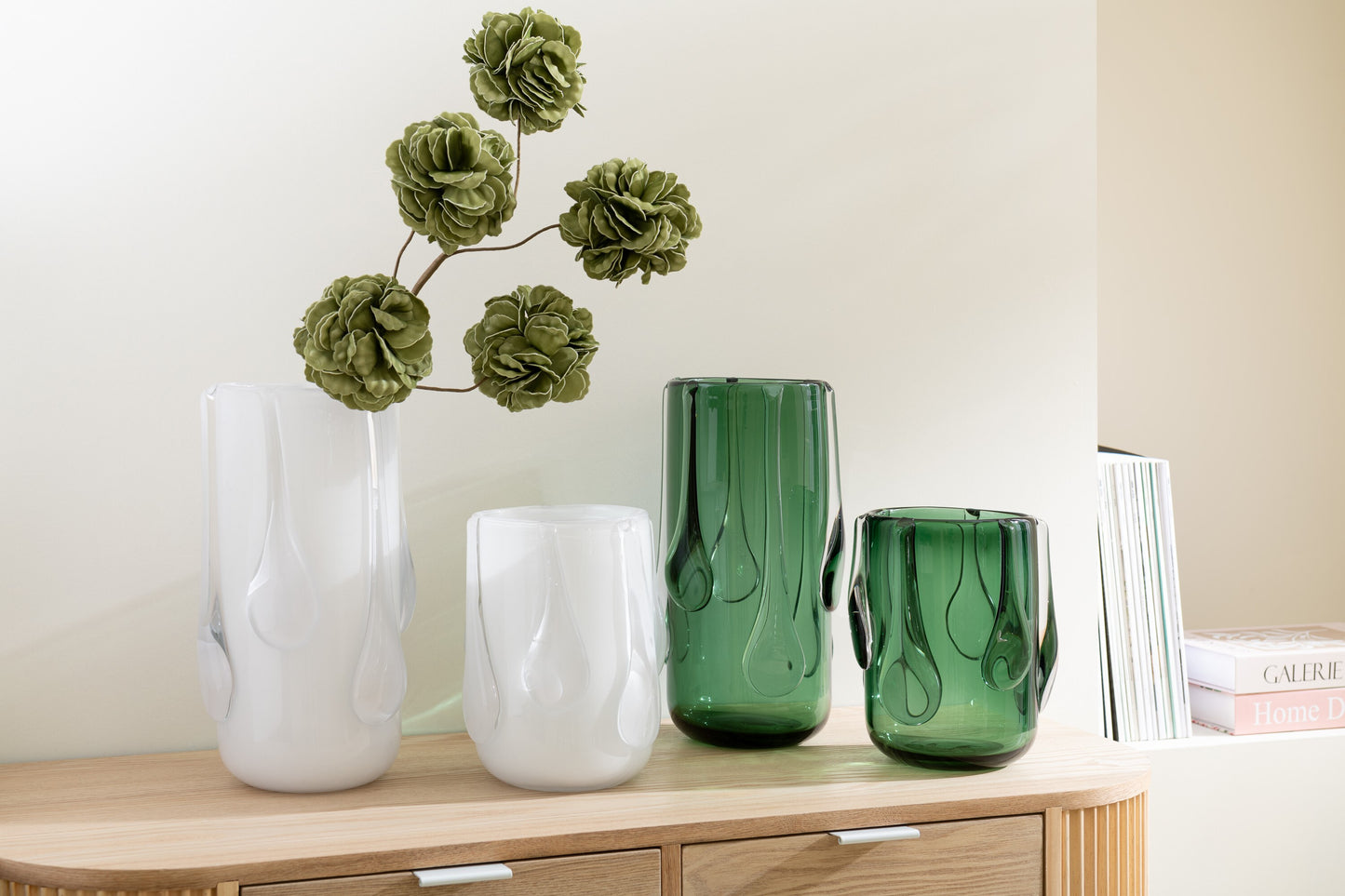 VASE DRIPPY GLASS
