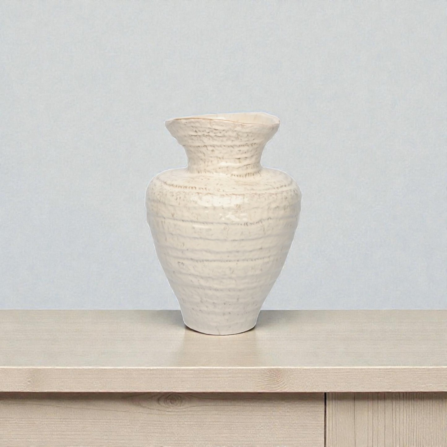 VASE OFFWHITE CERAMIC