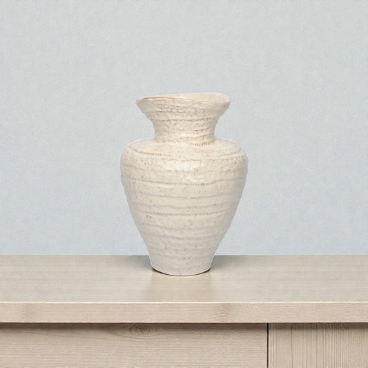 VASE OFFWHITE CERAMIC