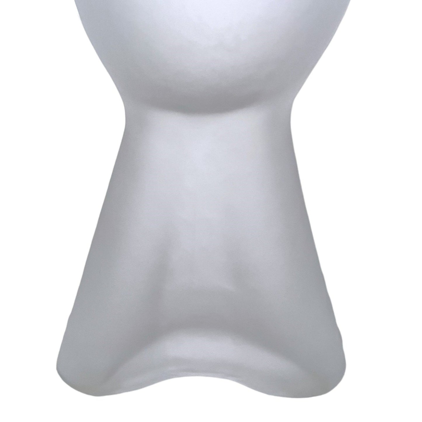 VINTAGE FROSTED FACE GLASS VASE