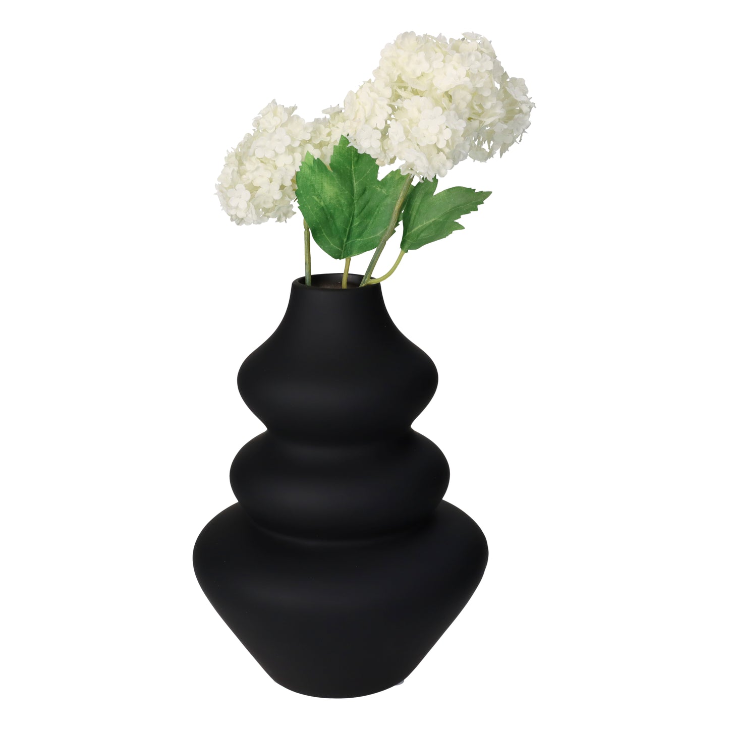 WAVY TOUCH DOLOMITE VASE BLACK