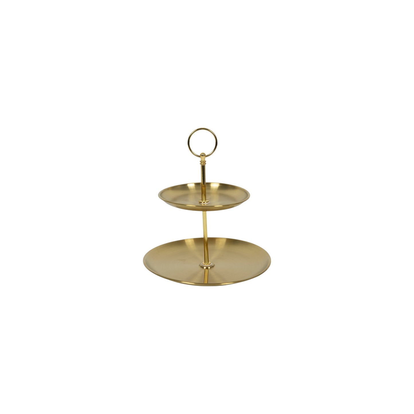 2 TIERD STAND METAL GOLD