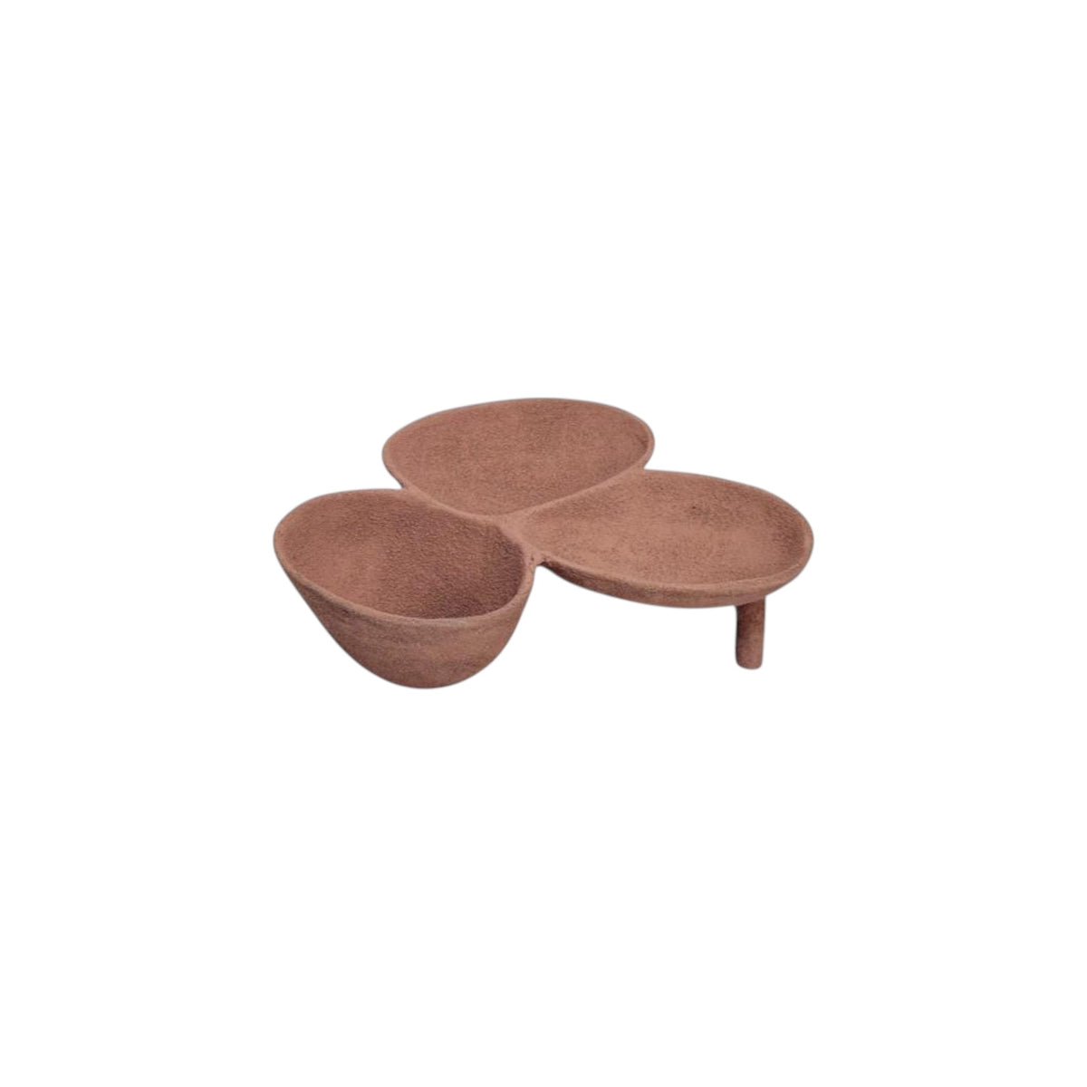 3 PORTION DISH TERRACOTTA