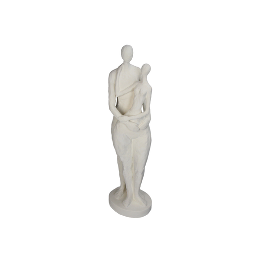 ABSTRACT COUPLE DANCING WHITE