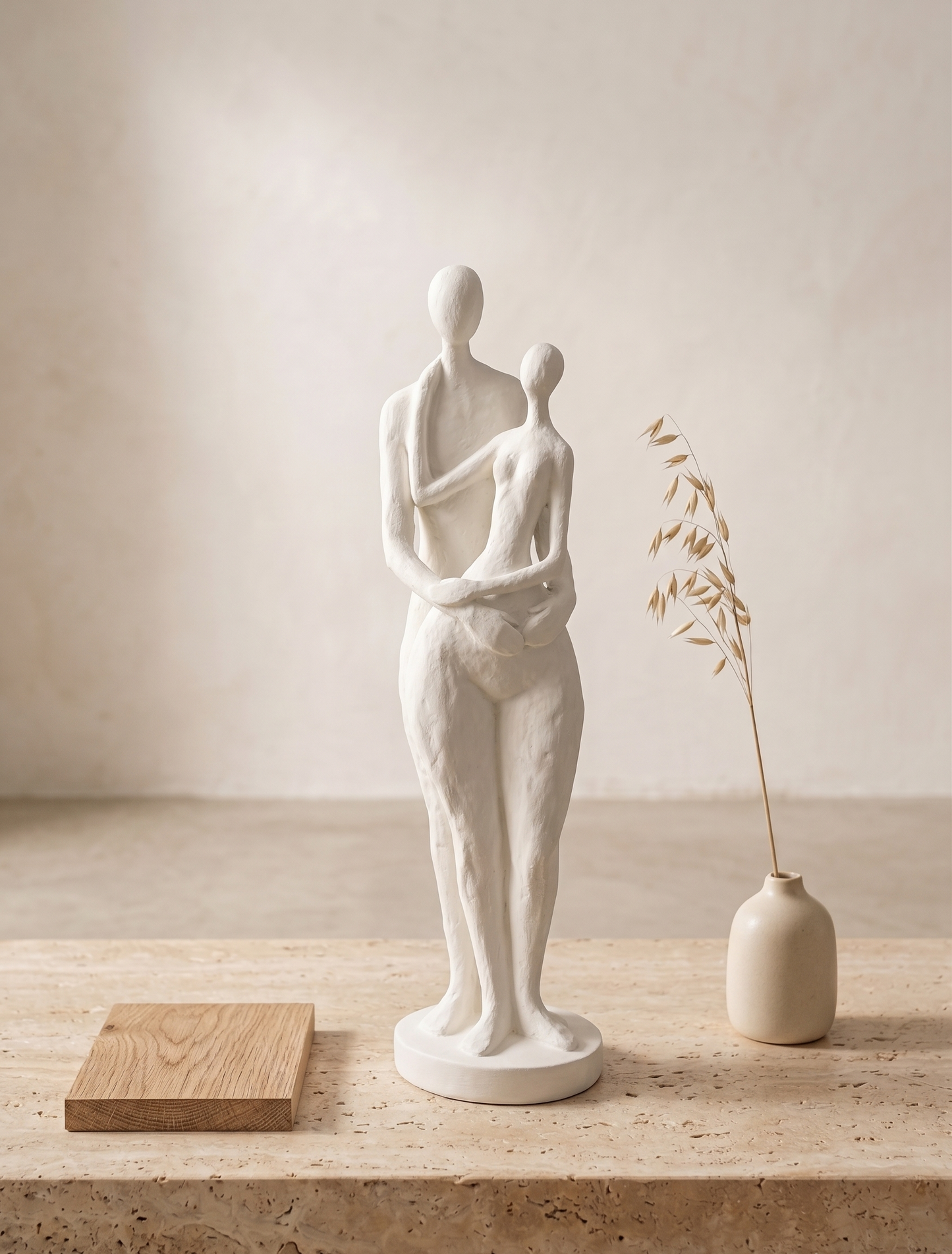 ABSTRACT COUPLE DANCING WHITE