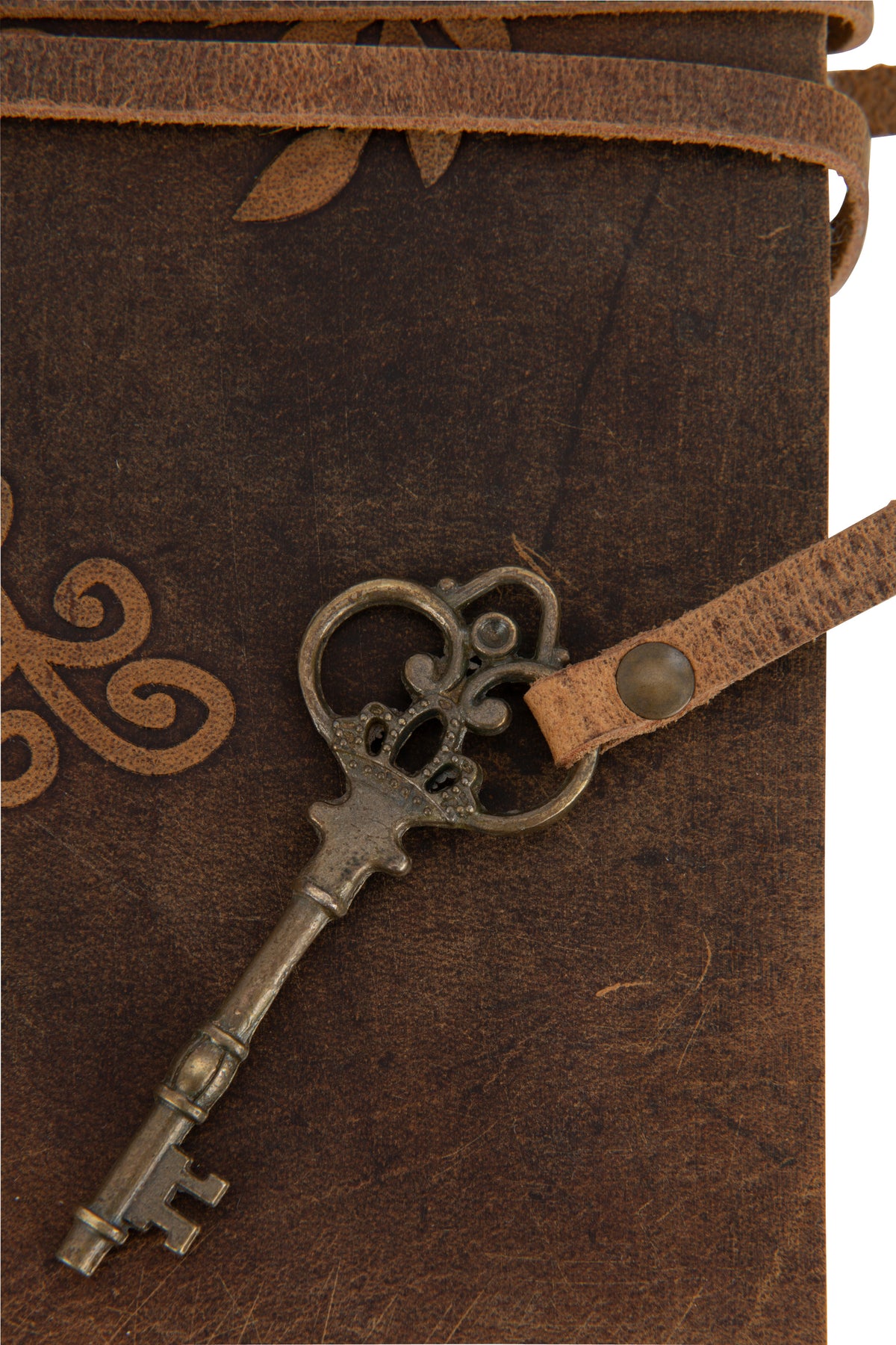 BOOK ANTIQUE LEATHER / PAPER BROWN LARGE
