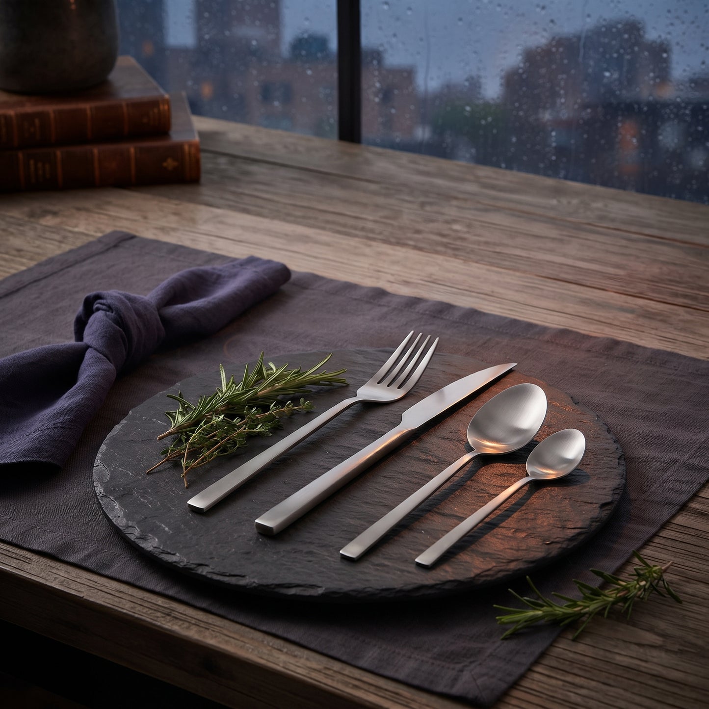 S16 CUTLERY MATT SILVER