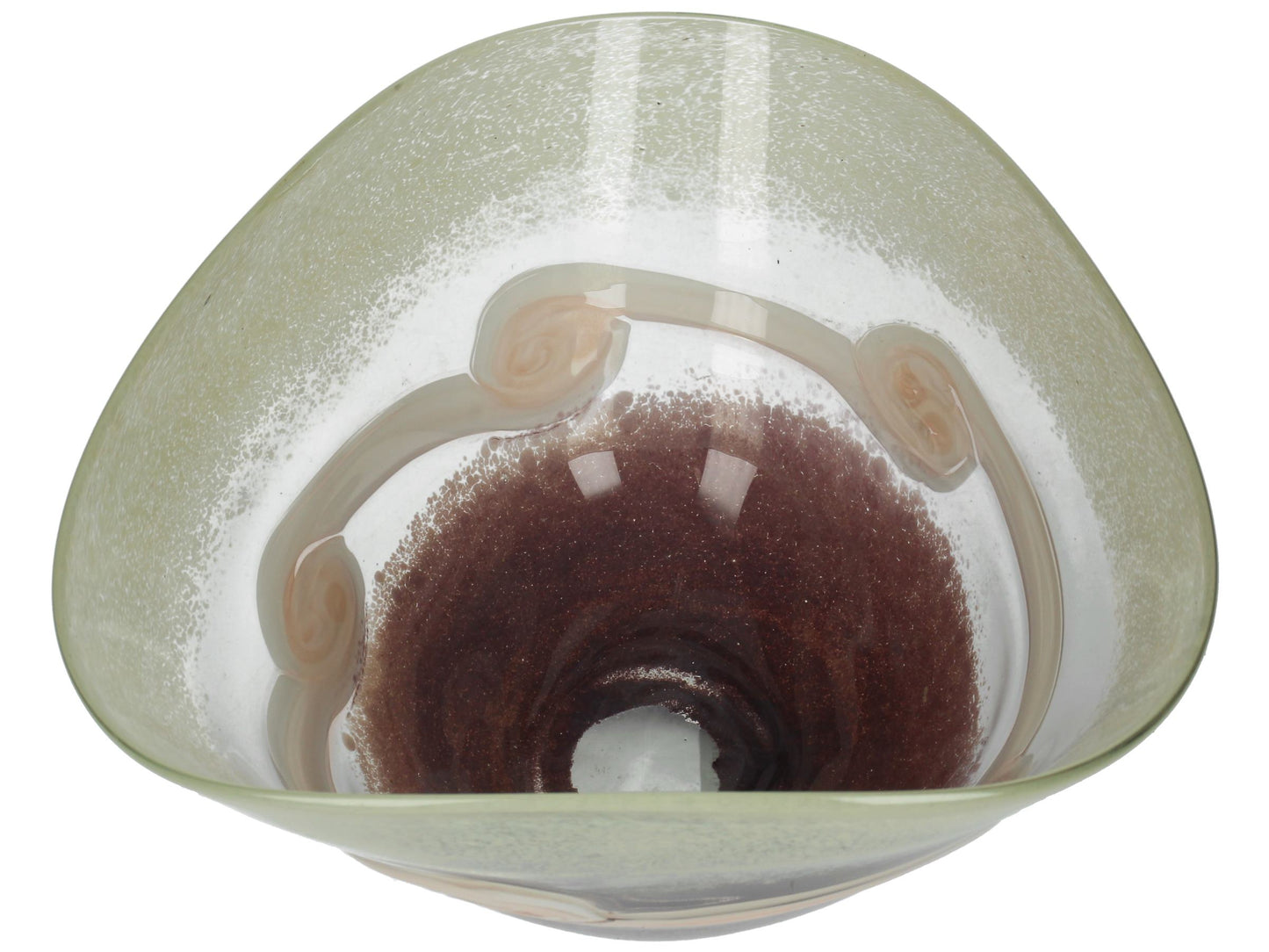 BOWL GLASS PEACH