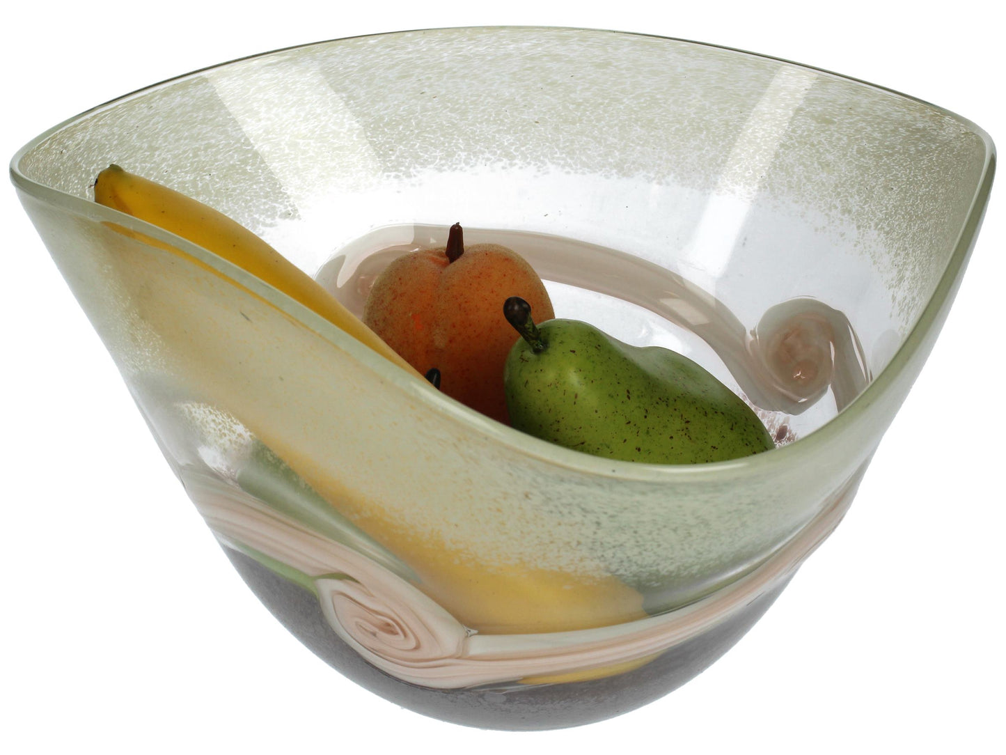 BOWL GLASS PEACH