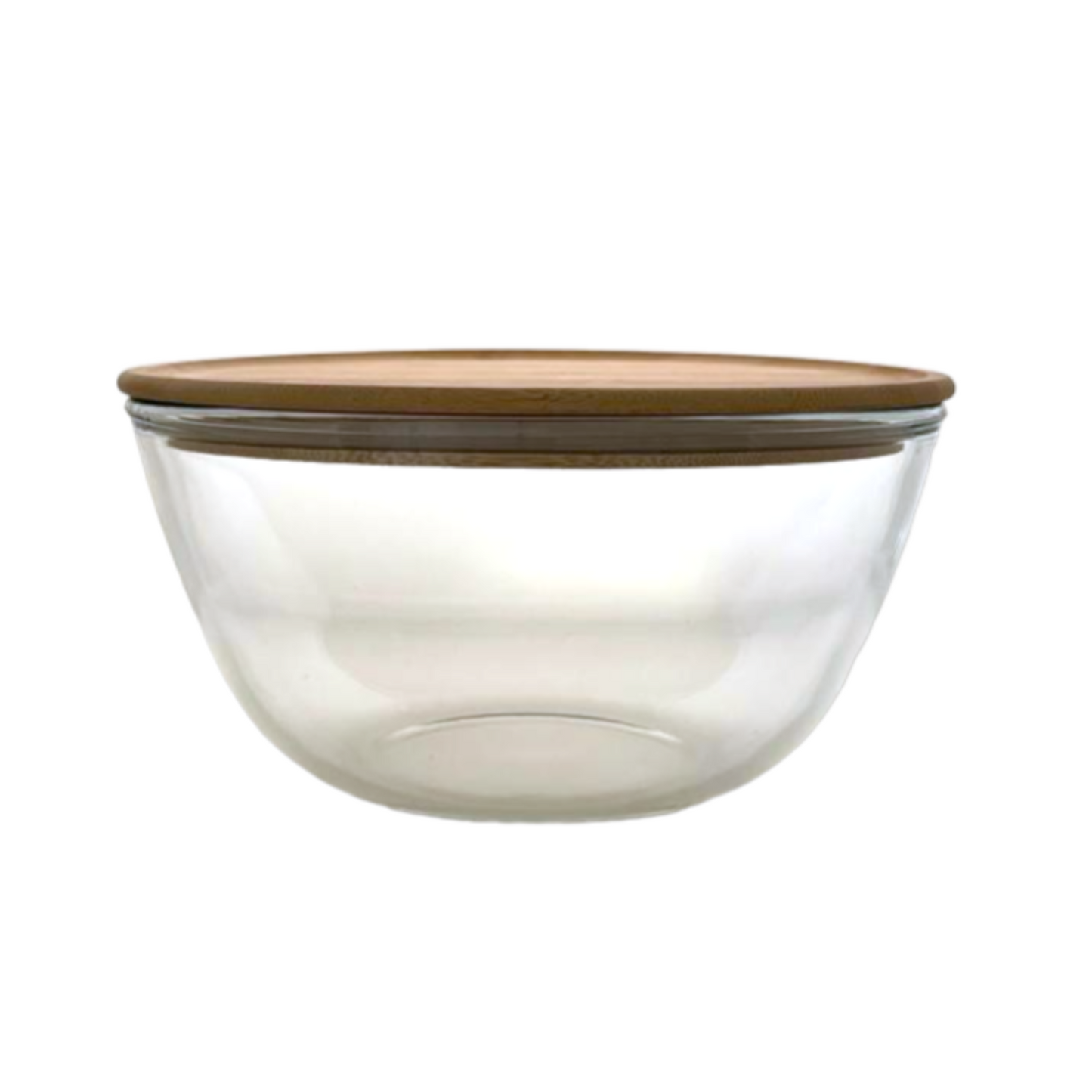 BOWL GLASS WITH BAMBOO LID