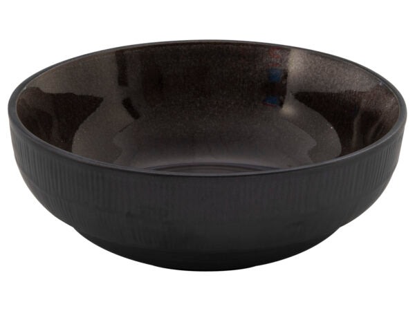 BOWL REACTIVE GLAZE BLACK