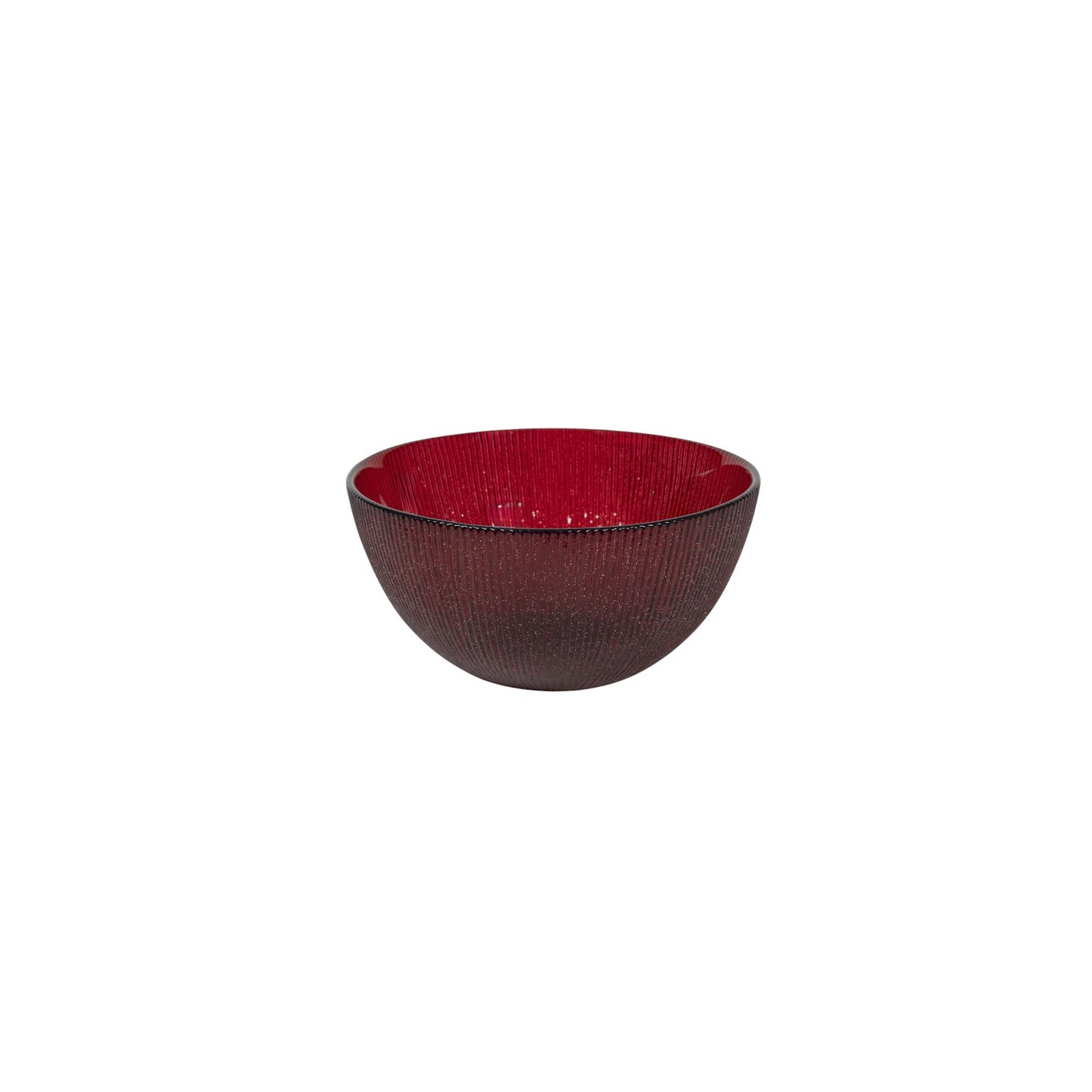 BOWL SHINY RED GLITTER