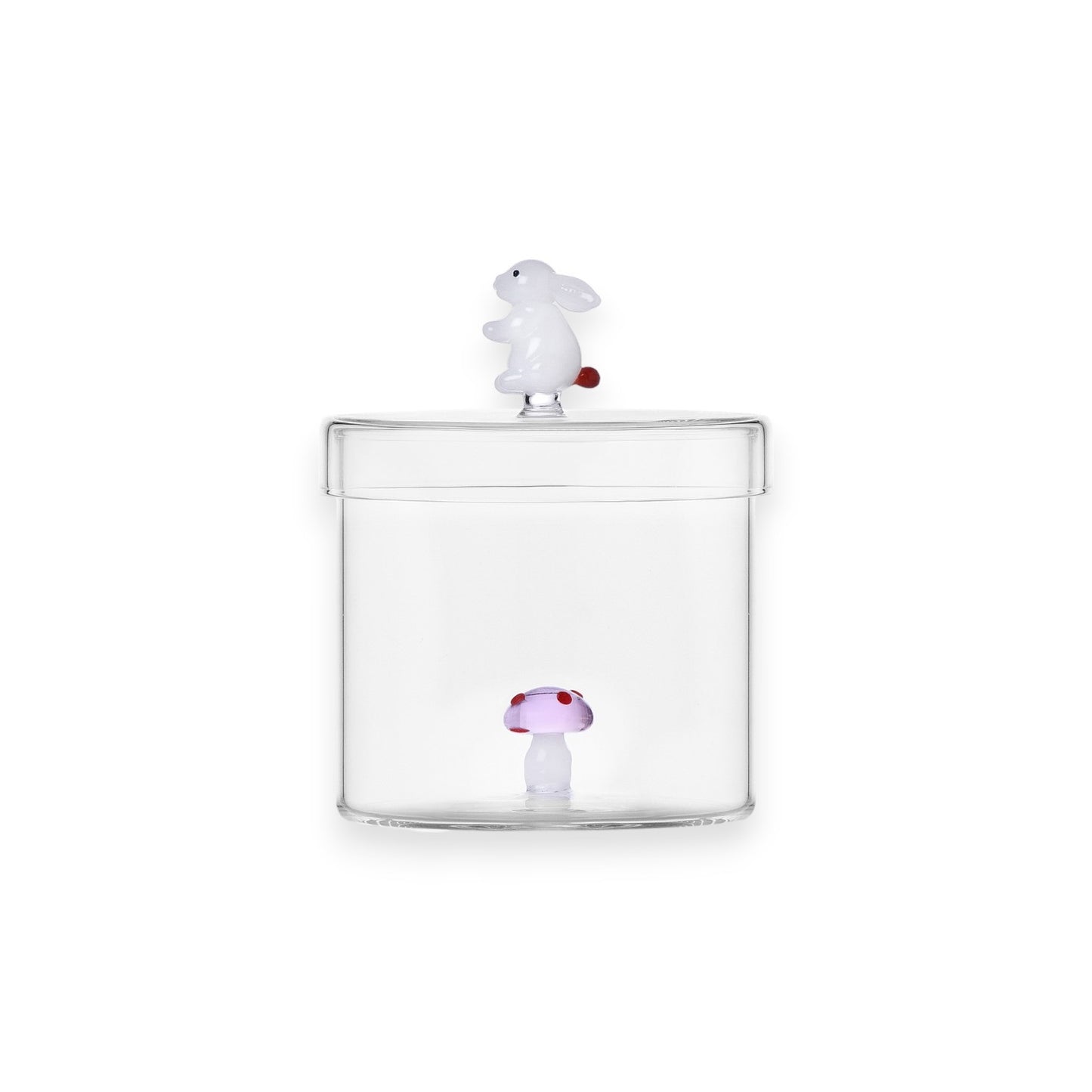 BOX PINK MUSHROOM WITH WHITE RABBIT