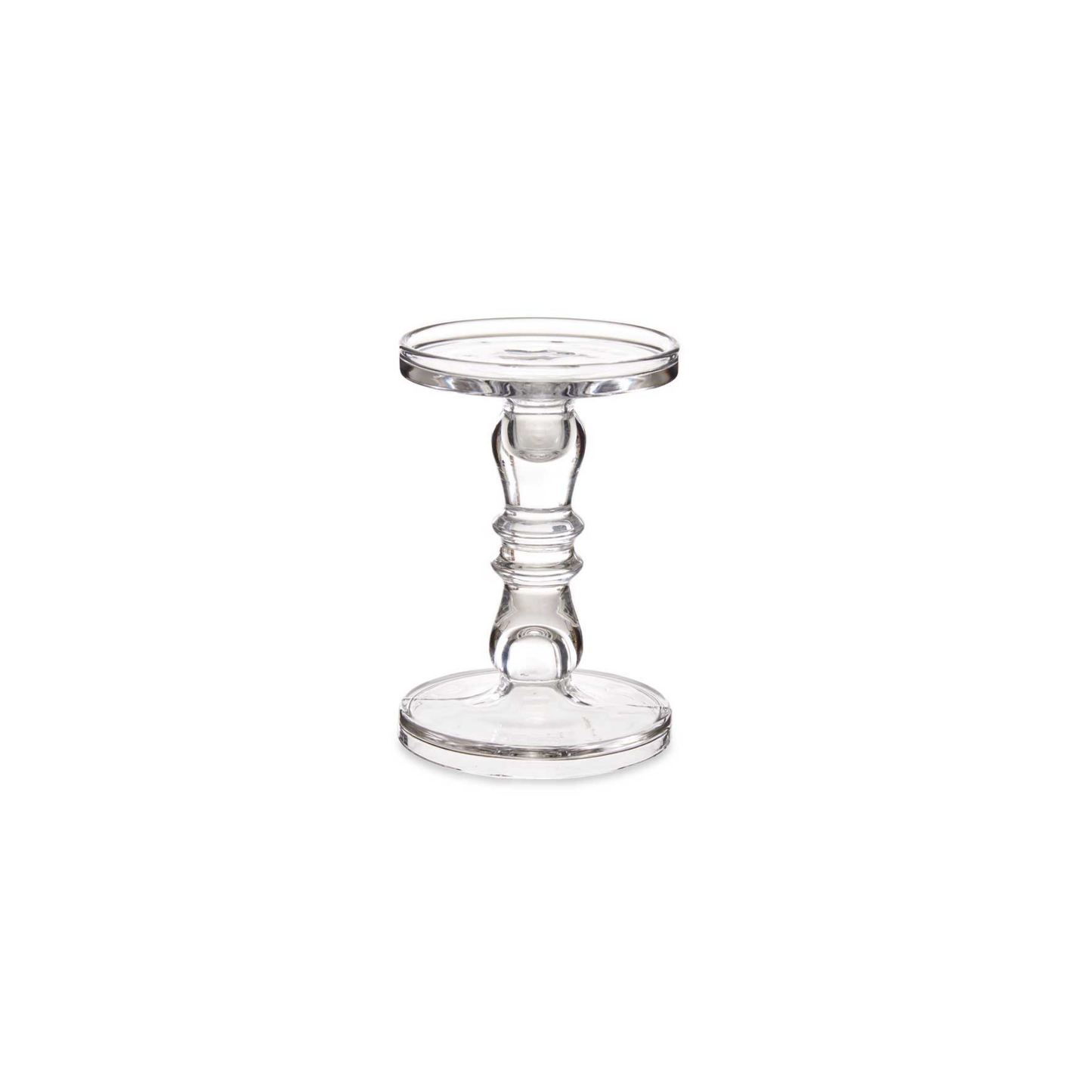 CANDLE HOLDER GLASS RING DESIGN