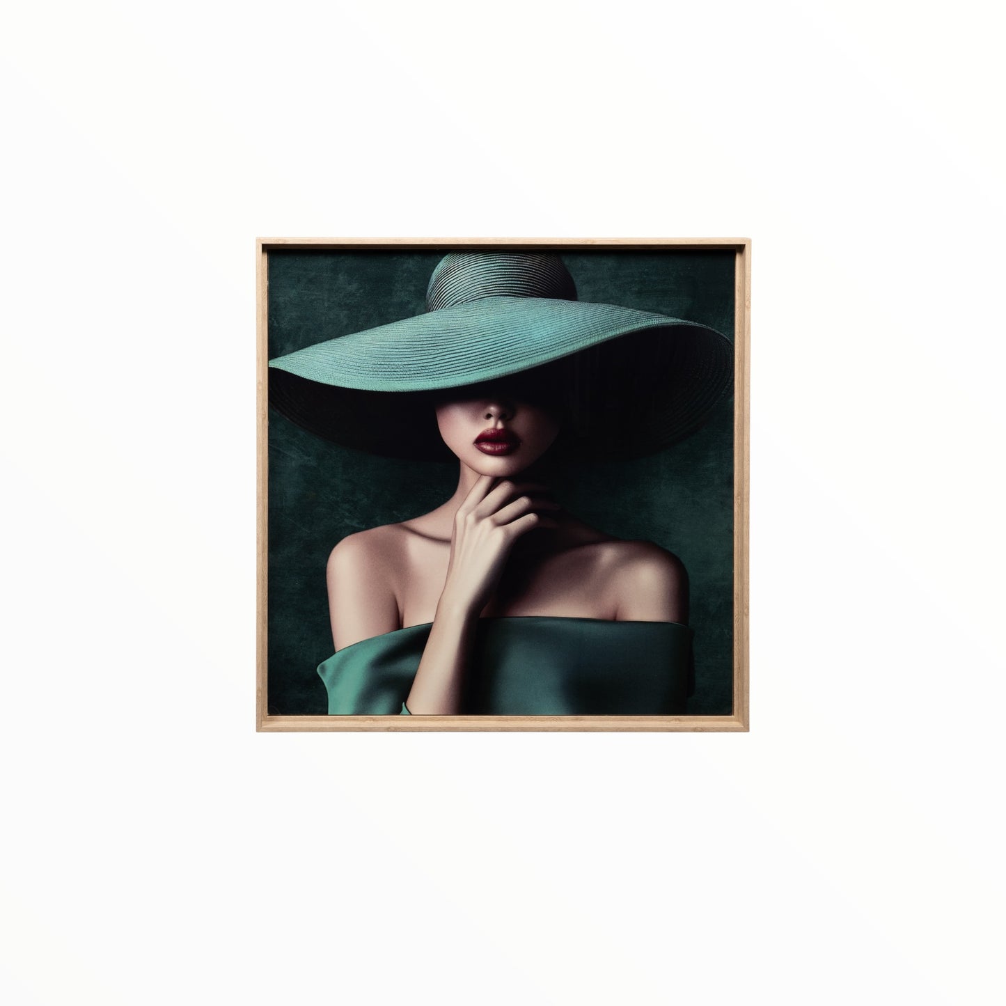 CANVAS JODY EMERALD 80 X 80 CM